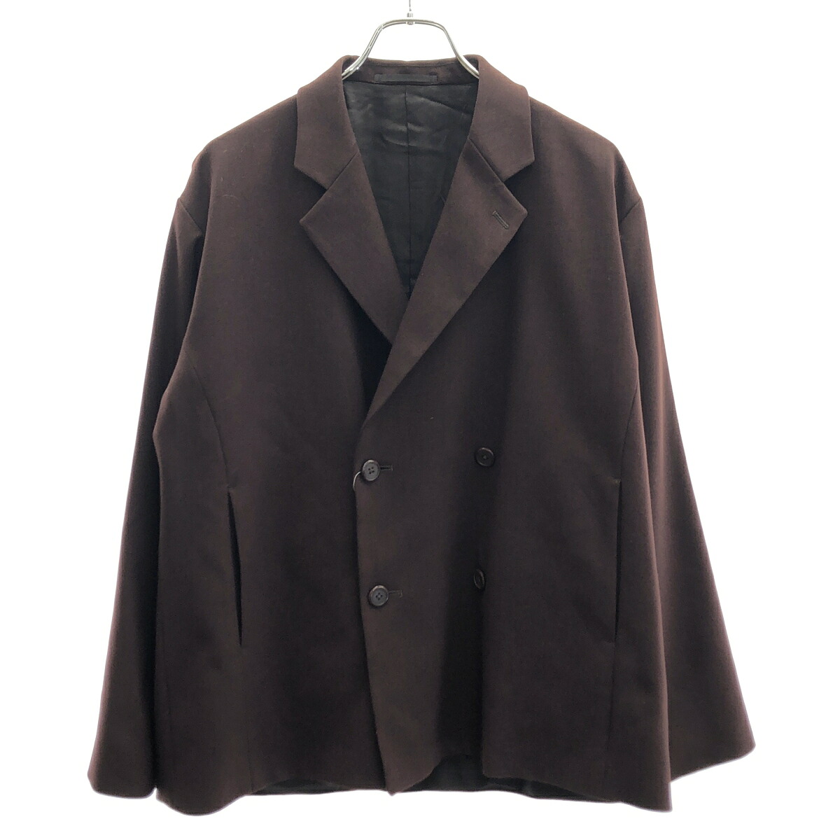 LAD MUSICIAN ラッドミュージシャン 23AW ポリエステル ダブルブレストテーラードジャケット 2223-305 ブラウン 42 【中古】 ITTR82O3300H|MODESCAPE 店