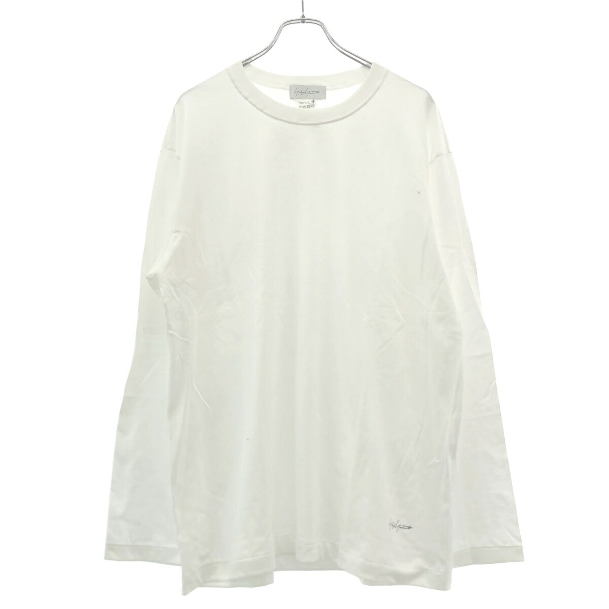 Yohji Yamamoto FEMME ヨウジヤマモト ファム ロングスリーブパックプルオーバー FL-T51-052-1A 白いこと 4 【中古】 ITGKUJOL2XAW