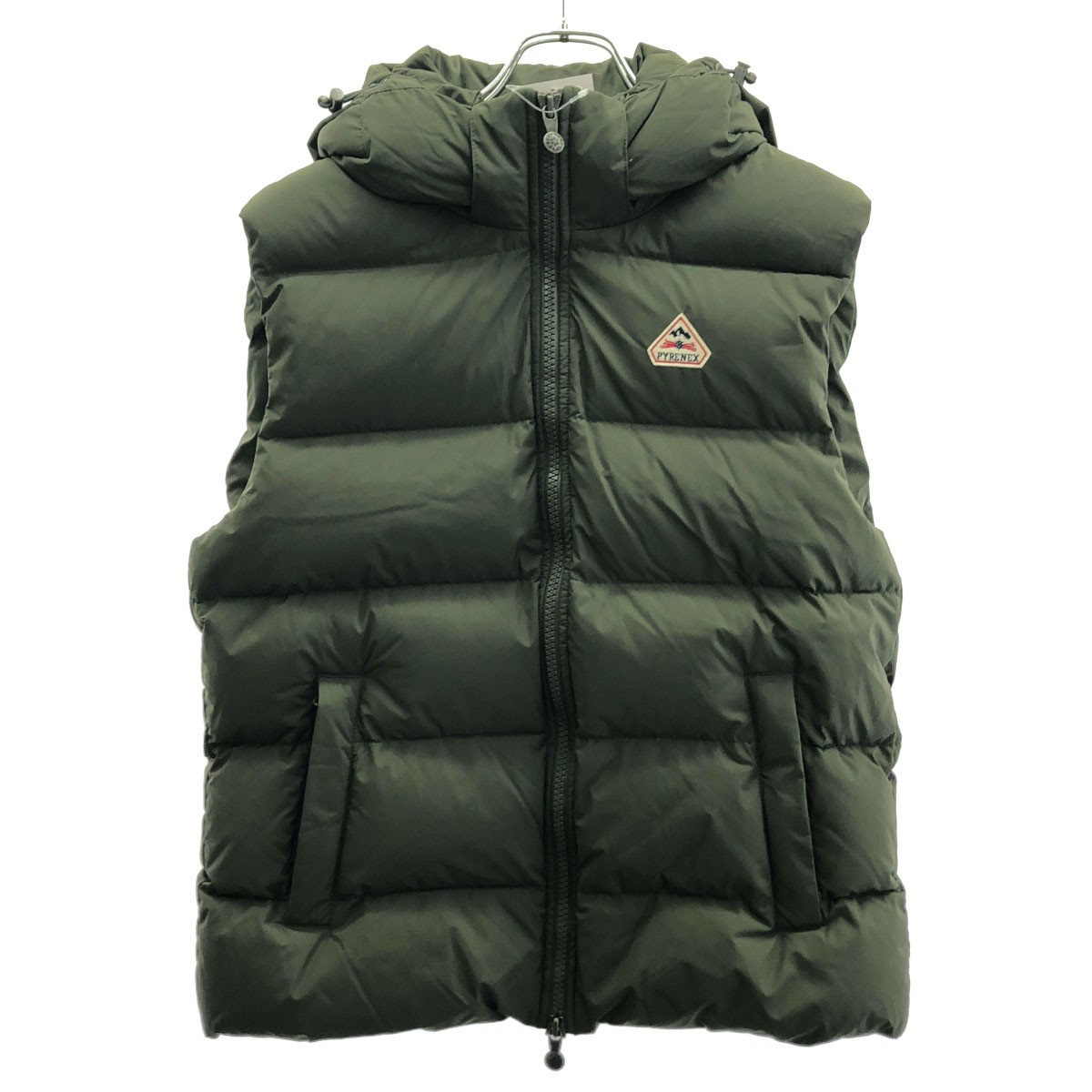 PYRENEX ピレネックス SPOUTNIC MINI RIPSTOP VEST ダウンベスト  カーキ M 【中古】 IT5BRHLRLWC0
