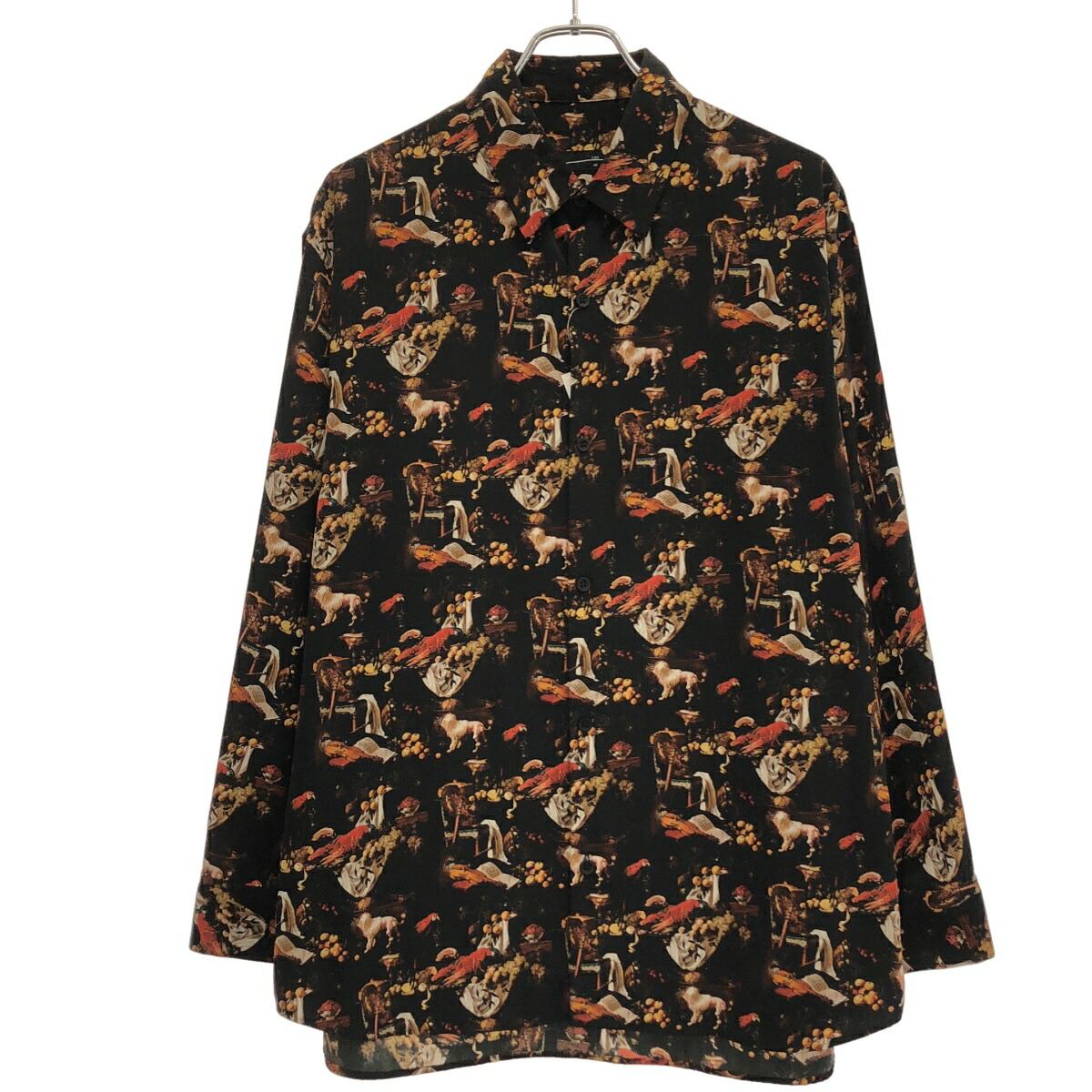LAD MUSICIAN ラッドミュージシャン 20AW DECHINE INKJET BIRD DOG MONKEY デシンプルオーバー 2220-163 黒いこと 42 【中古】 ITA72C09QTCG