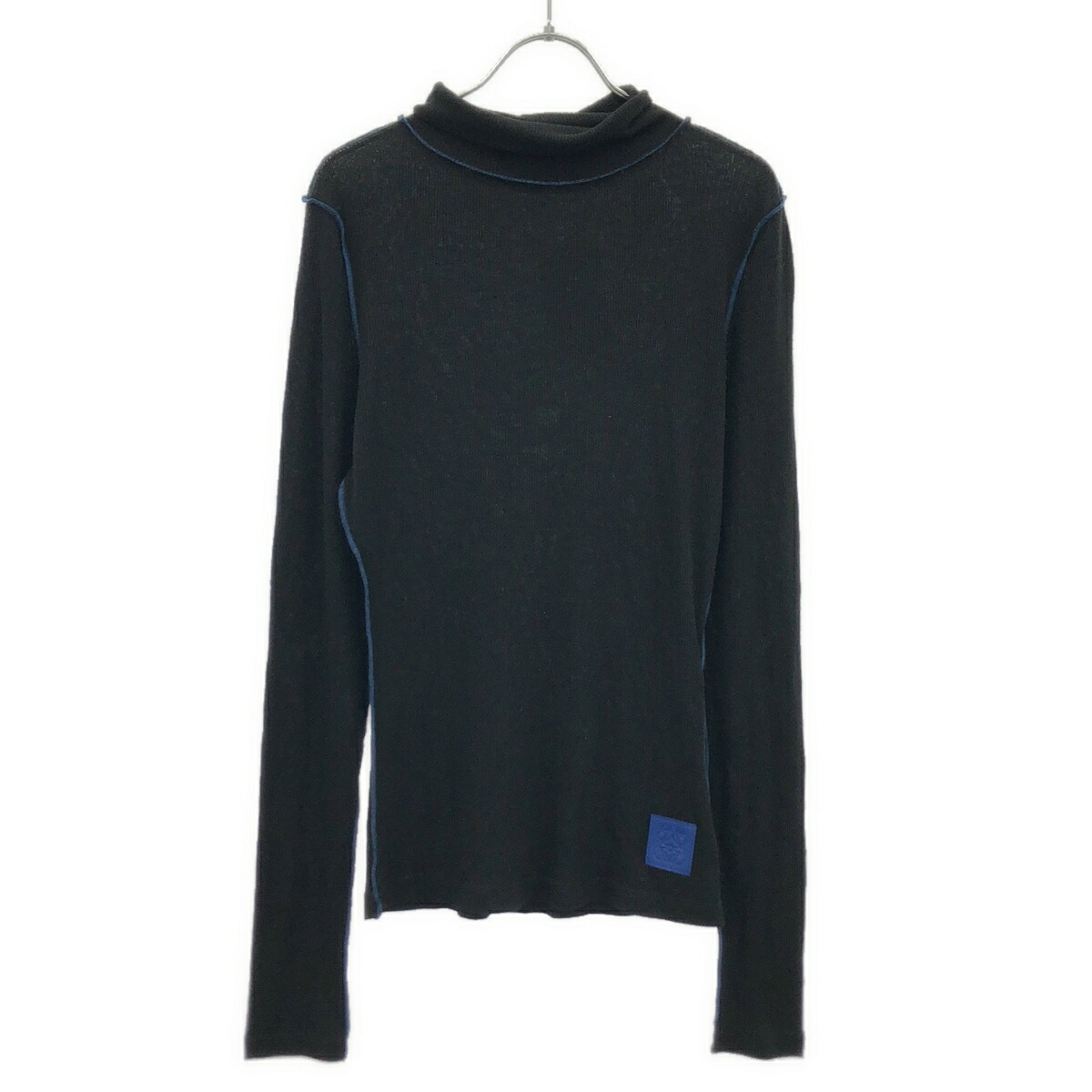 LOEWE ロエベ ハイネックリブニットセーター  黒いこと M 【中古】 IT8WZBTR8ZL4
