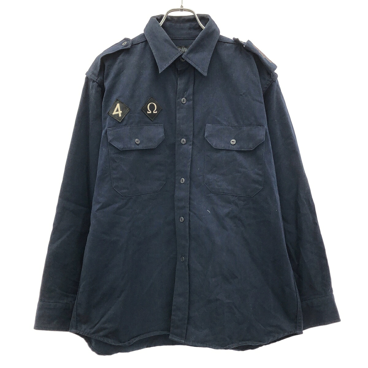 NEIGHBORHOOD ネイバーフッド 1990's ミリタリーシャツ ネイビー L 【中古】 ITWHAIVX5F6Y｜MODESCAPE 店