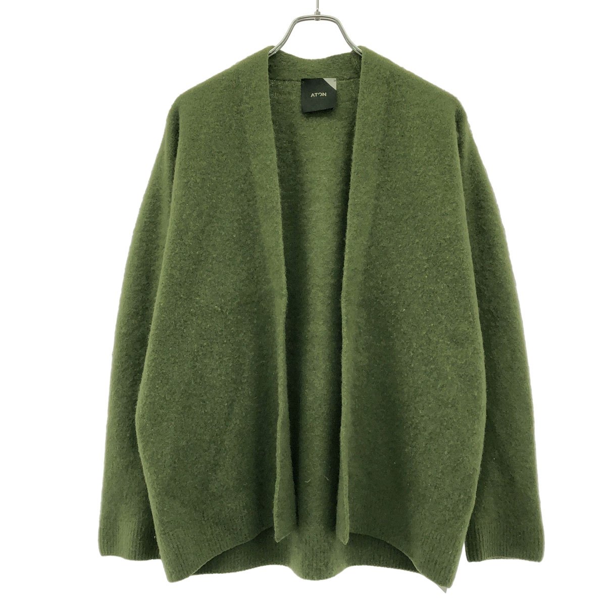 ATON エイ英トン カシミールジレー 6970507 カーキ 02 【中古】 IT47JVAIPADM メンズファッション-カーディガン