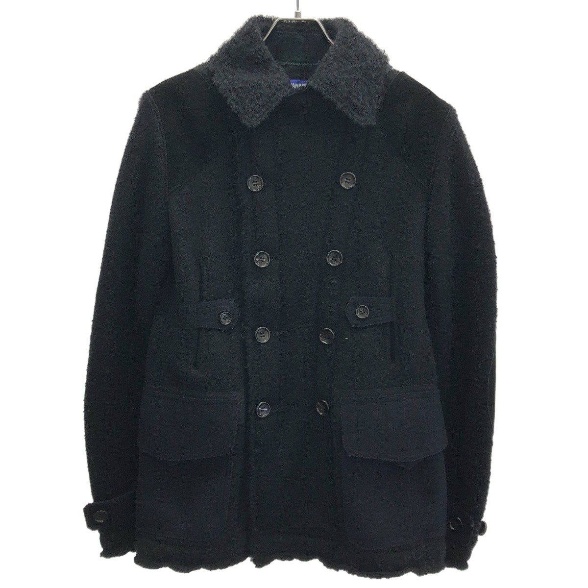 JUNYA WATANABE COMME des GARCONS MAN ジュンヤワタナベ コムデギャルソンマン 11AW ズボン下絵図面P厚地の外套 WH-C013 黒いこと S 【中古】 IT2IL7NEHZ8B コート・ジャケット-メンズファッション