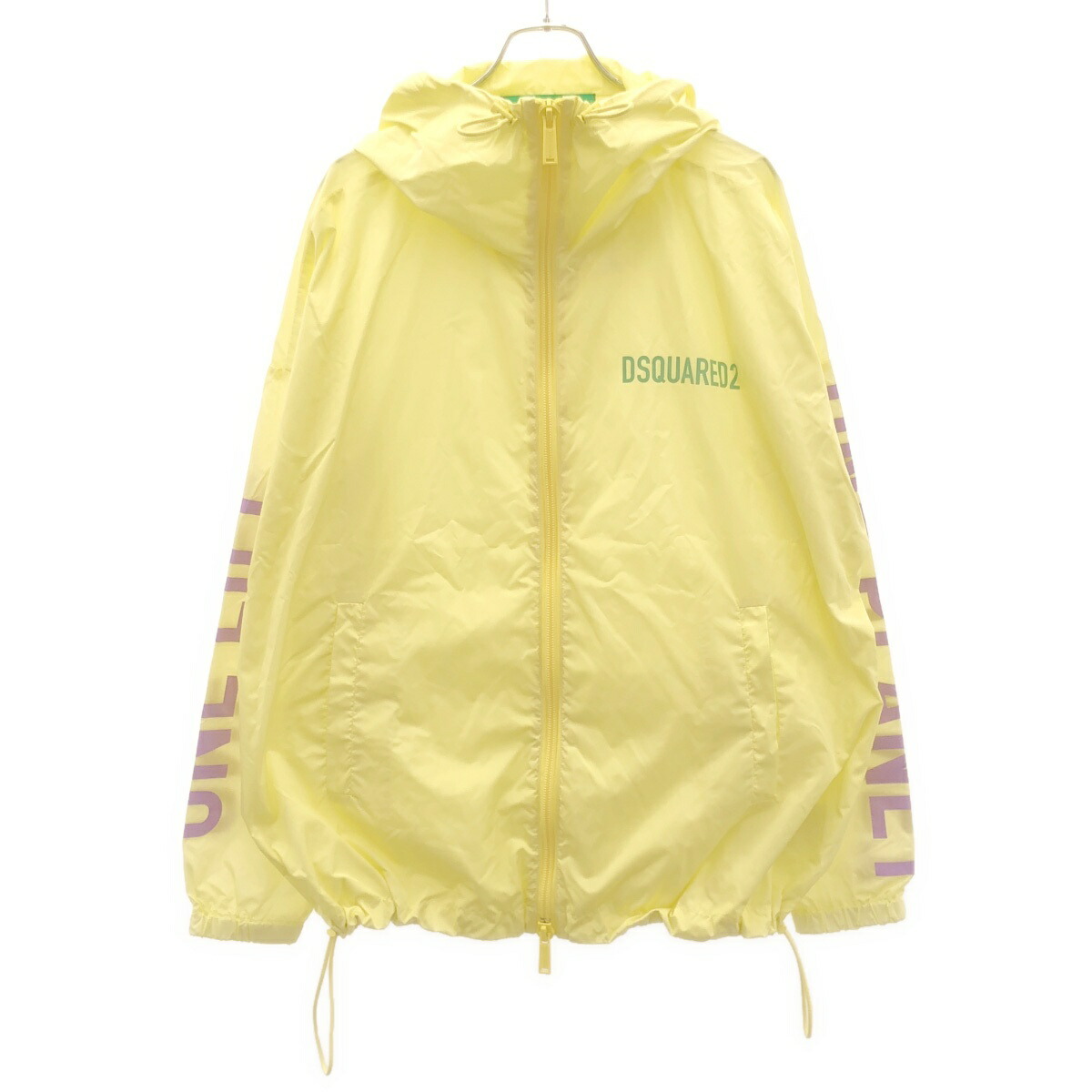 DSQUARED2 ディースクエアード 23SS ナイロンウィンドブレーカー S78AN0054 黄色 S 【中古】 ITMBT7AUSL7G