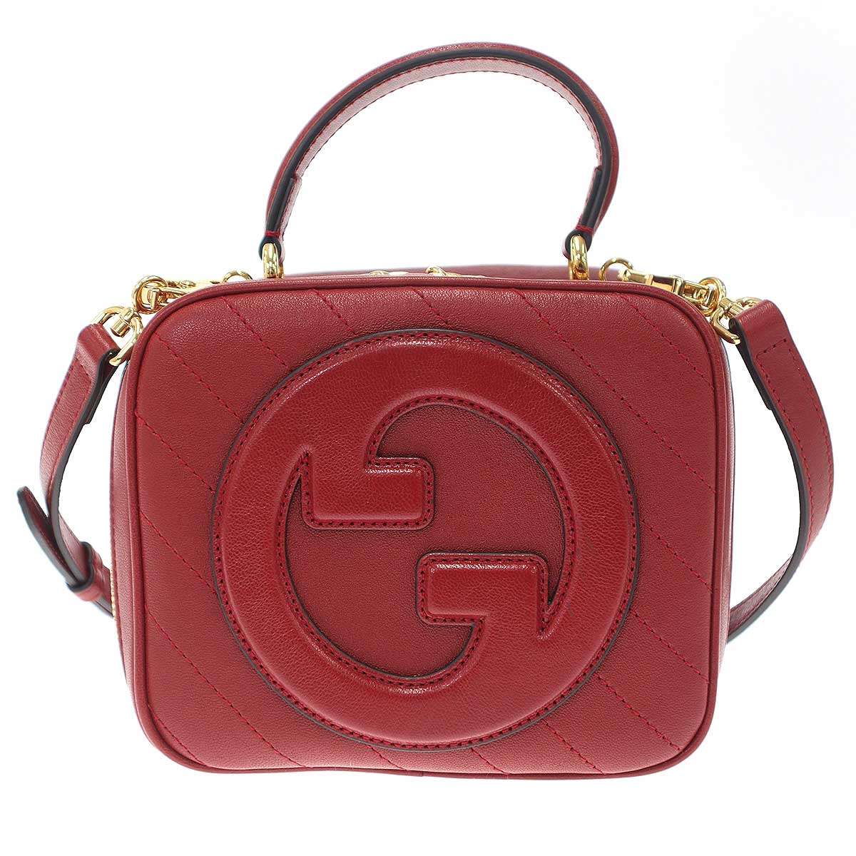GUCCI グッチ Blondie Top Handle Bag ブロンディ ショルダーバッグ 744434 赤いこと  【中古】 ITE9Y1I32RQQ