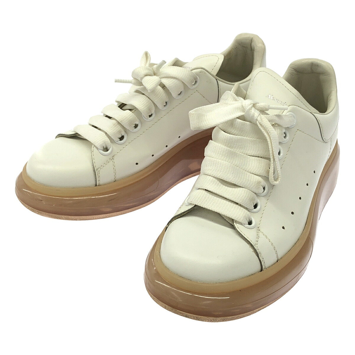 ALEXANDER McQUEEN アレキサンダーマックイーン OVERSIZED SNEAKER プラットフォームスニーカー 611698 ホワイト 37 【中古】 ITNH5SJ5IMY6｜MODESCAPE 店