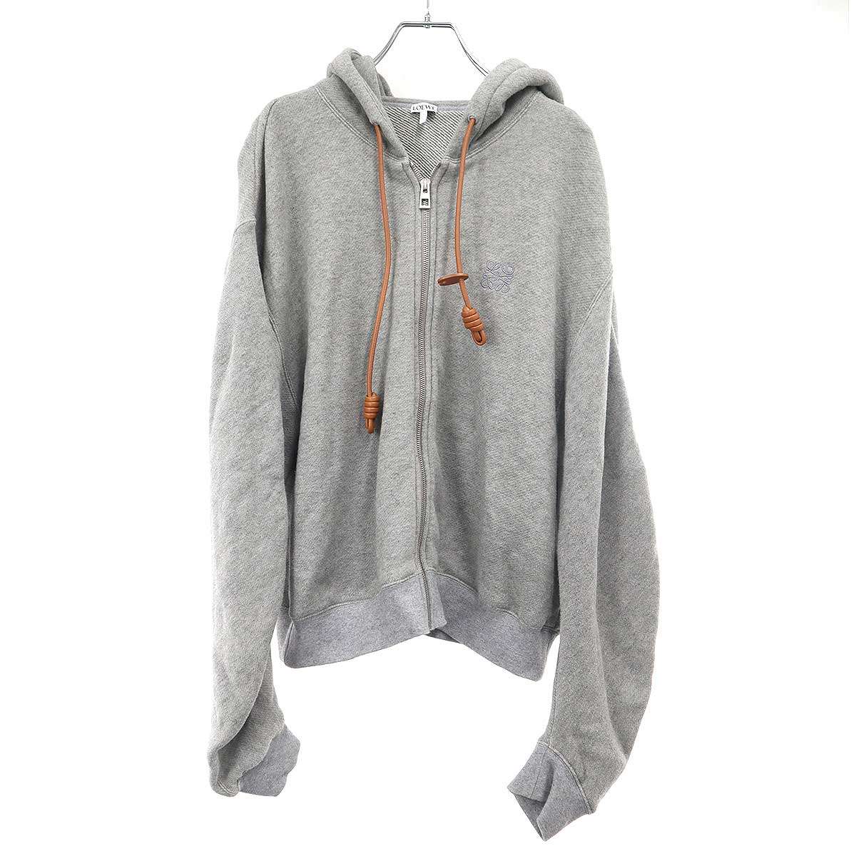 LOEWE ロエベ アナ瓦 フラメンコ ジップアップパーカー S359Y25X53 薄墨色 S 【中古】 IT9DPN99EBQ8