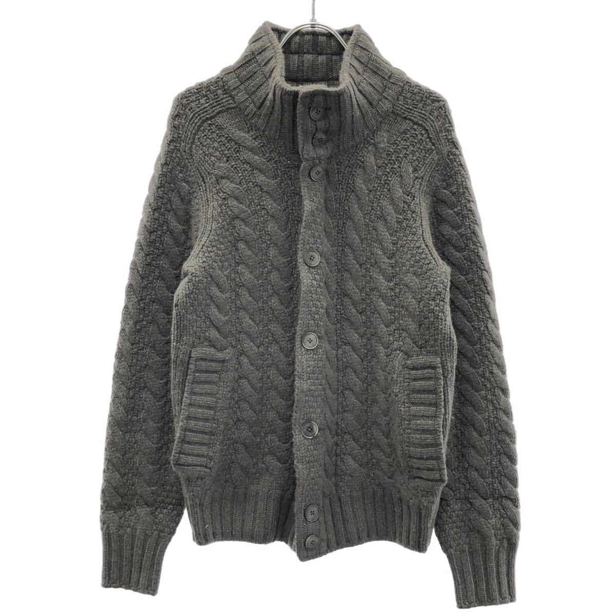 HERNO 地獄ノ カシミヤニットカーディガン MA0011U 薄墨色 44 【中古】 ITT3RTBGWFQC