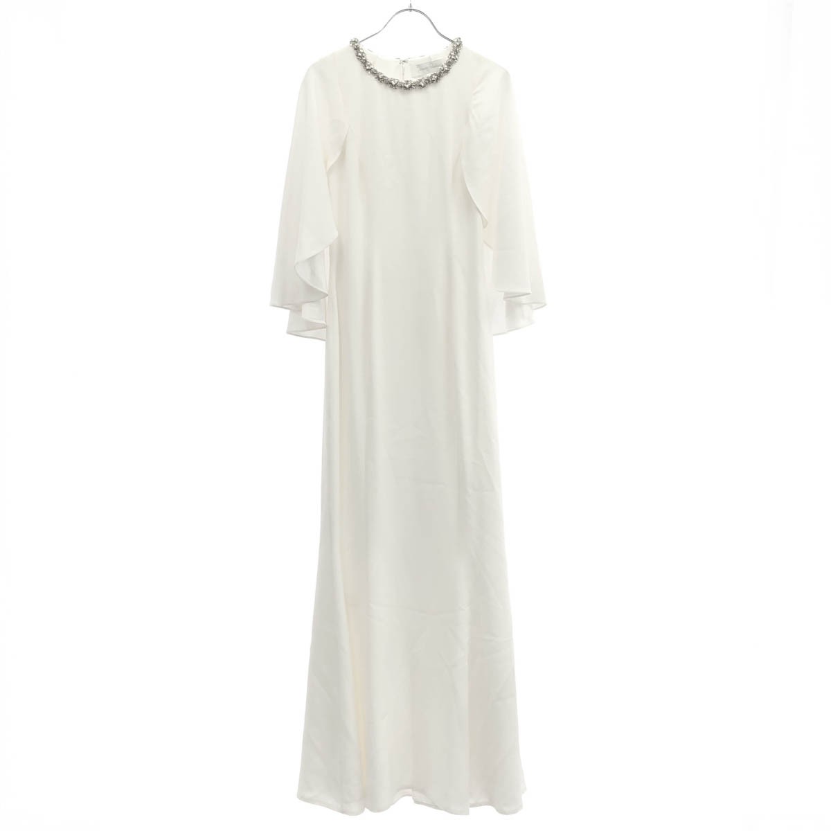 Jenny Packham ジェニーパッカム ビジューデザイン ドレスワンピーズ ホワイト UK6 【中古】 ITAVRVWLVF3K｜MODESCAPE 店