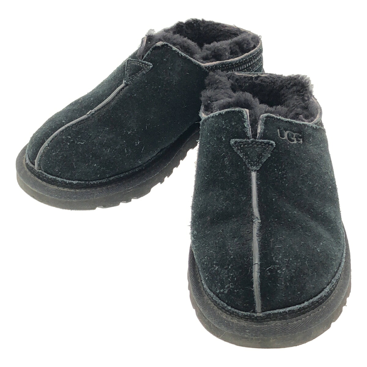 UGG アグ Neuman ニューマン ボアスリッポン 1113631 黒いこと 24糎 【中古】 ITVDM8WFZKRK