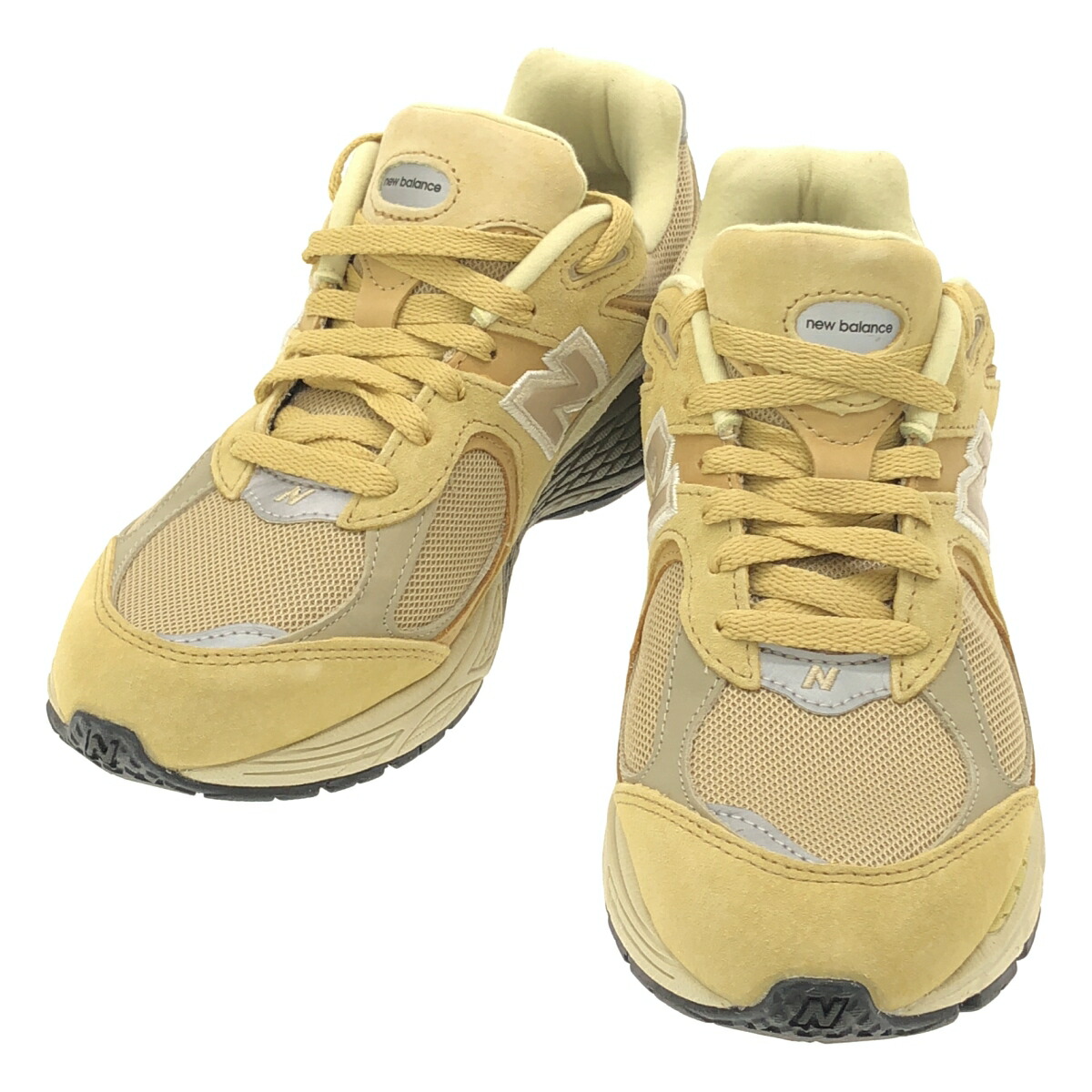 NEW BALANCE×AURALEE ニュー平衡にする オーラリー スニーカー M2002RE1 黄色 26糎 【中古】 IT7FN3OQRO3G