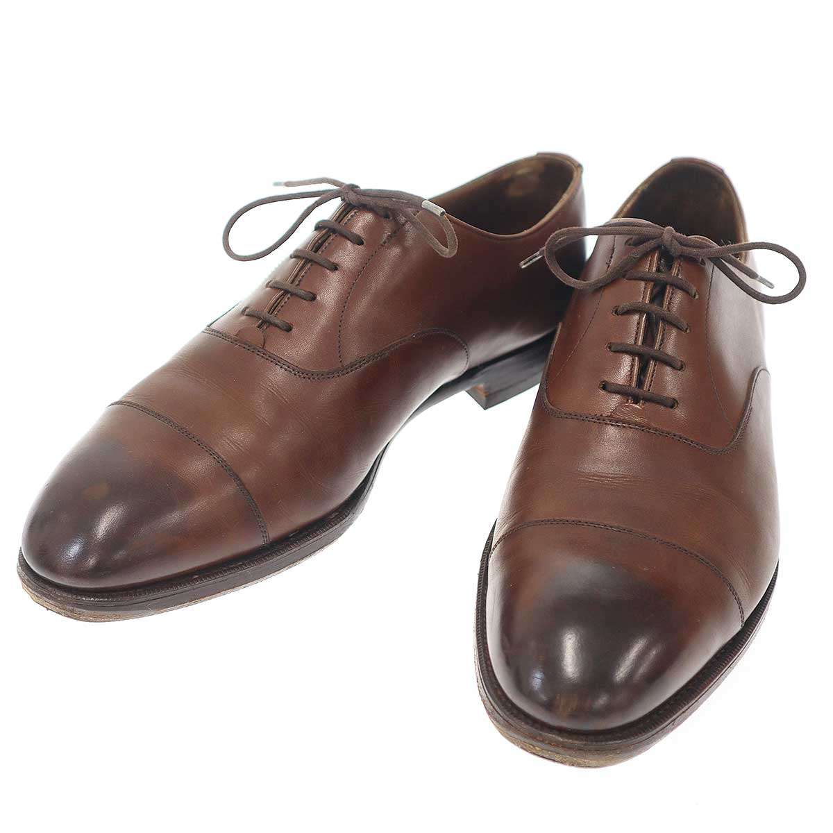 EDWARD GREEN エドワード緑であること BARNEYS NEW YORK別注 CHELSEA 202挙げ句のはて ストレートチップレザーシューズ 65553 赤銅色 6 1/2 【中古】 IT5PTOXCQAIS
