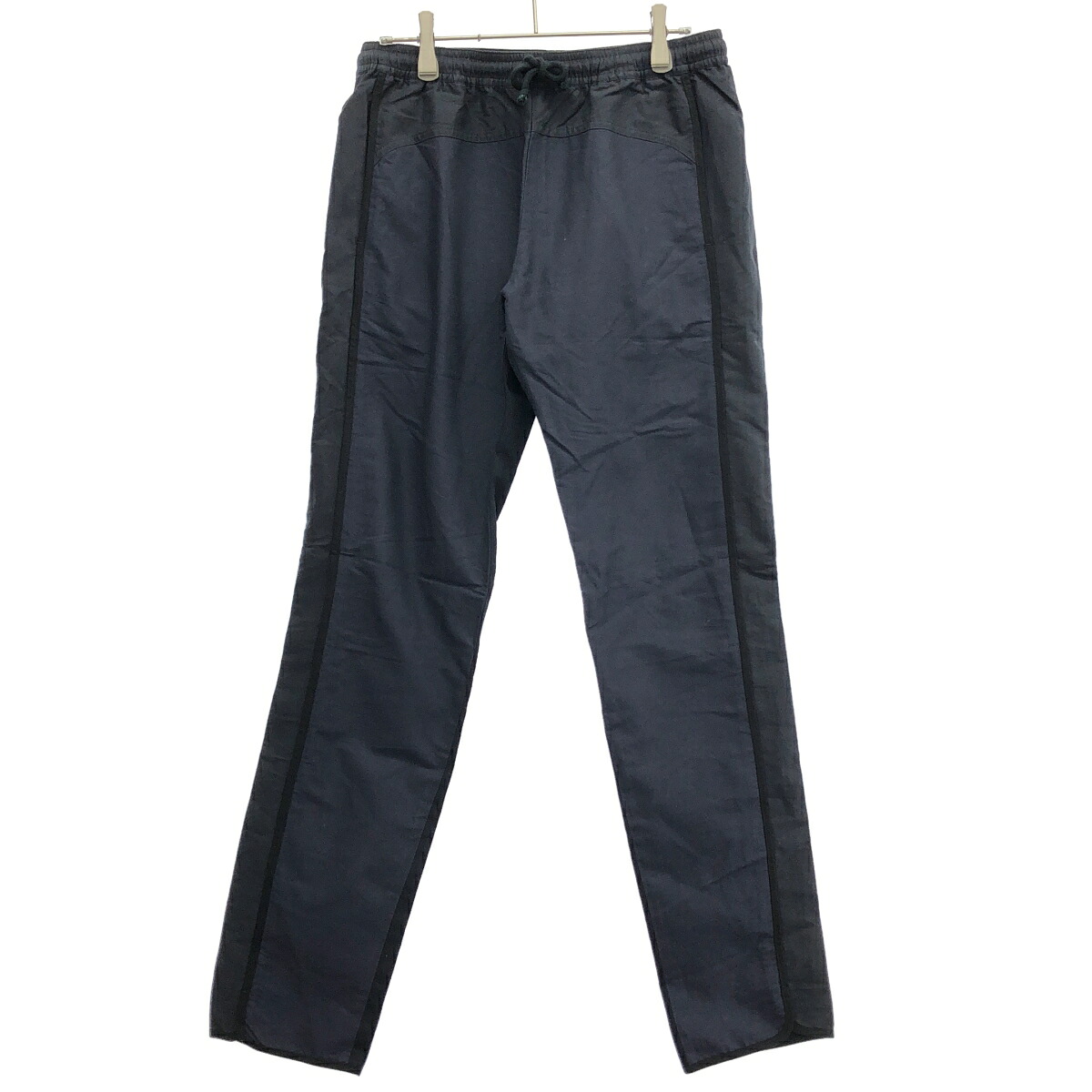 DRIES VAN NOTEN ドリスヴァンノッテン コットンイージーパンツ ネイビー ブラック 46 【中古】 IT5HTRDVKSBK｜MODESCAPE 店