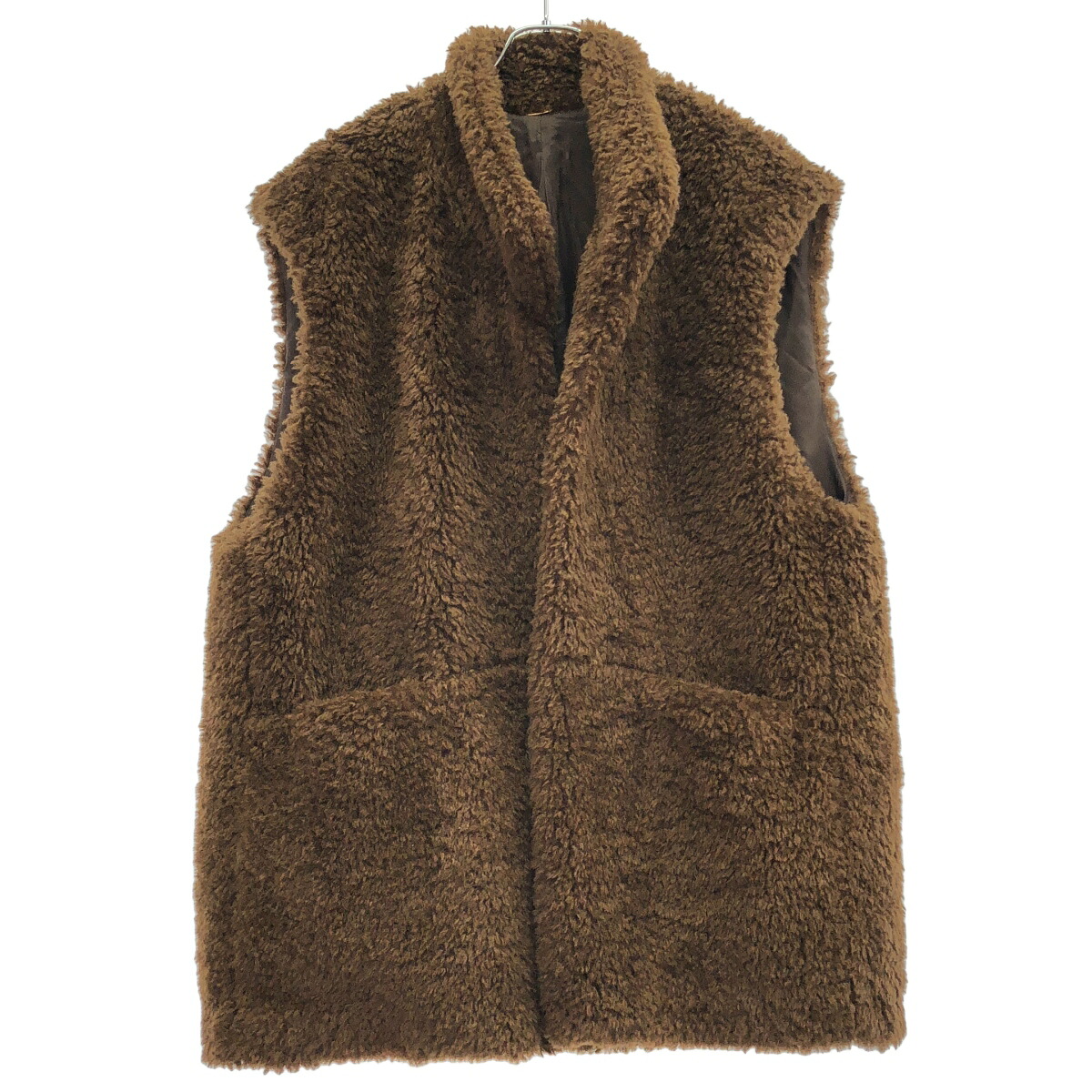 MUSE de deuxieme classe ミューズ ドゥ ドゥーズィエム クラス 24AW テディボアベスト 24-010-500-4070-3 ブラウン 【中古】 ITG69W6QDZ6K｜MODESCAPE 店
