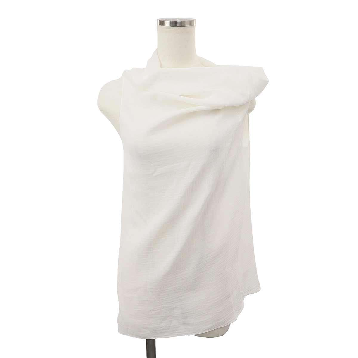 THE ROW ザ ファースト Aria Top デザイントップス 7997 W3091 白いこと XS 【中古】 ITJY72MDVY58