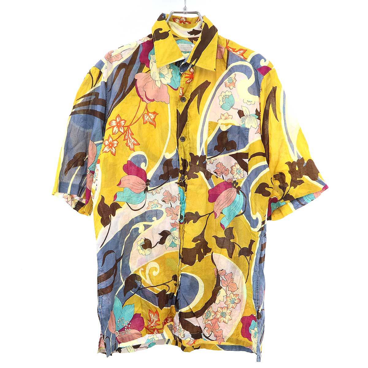 DRIES VAN NOTEN ドリスヴァンノッテン 2002SS フラワープリントショートスリーブシャツ ミックス 48 【中古】 ITVTB844JD0Y｜MODESCAPE 店