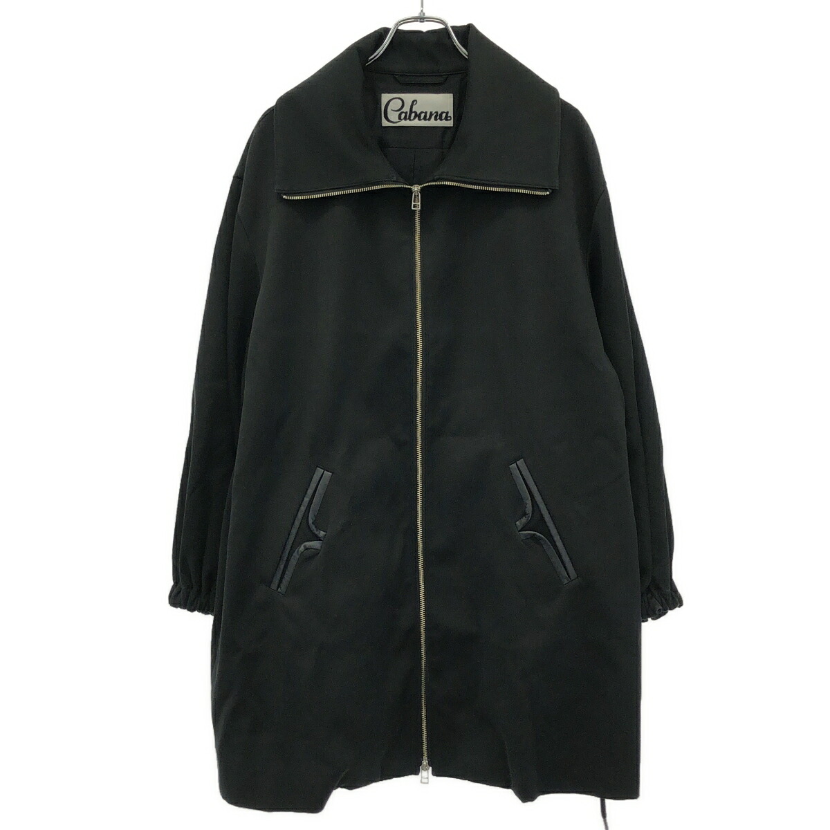 Cabana カバナ ハイネックジップアップコート 20AW-JK01-B 黒いこと 38 【中古】 IT1P7I88YFRS