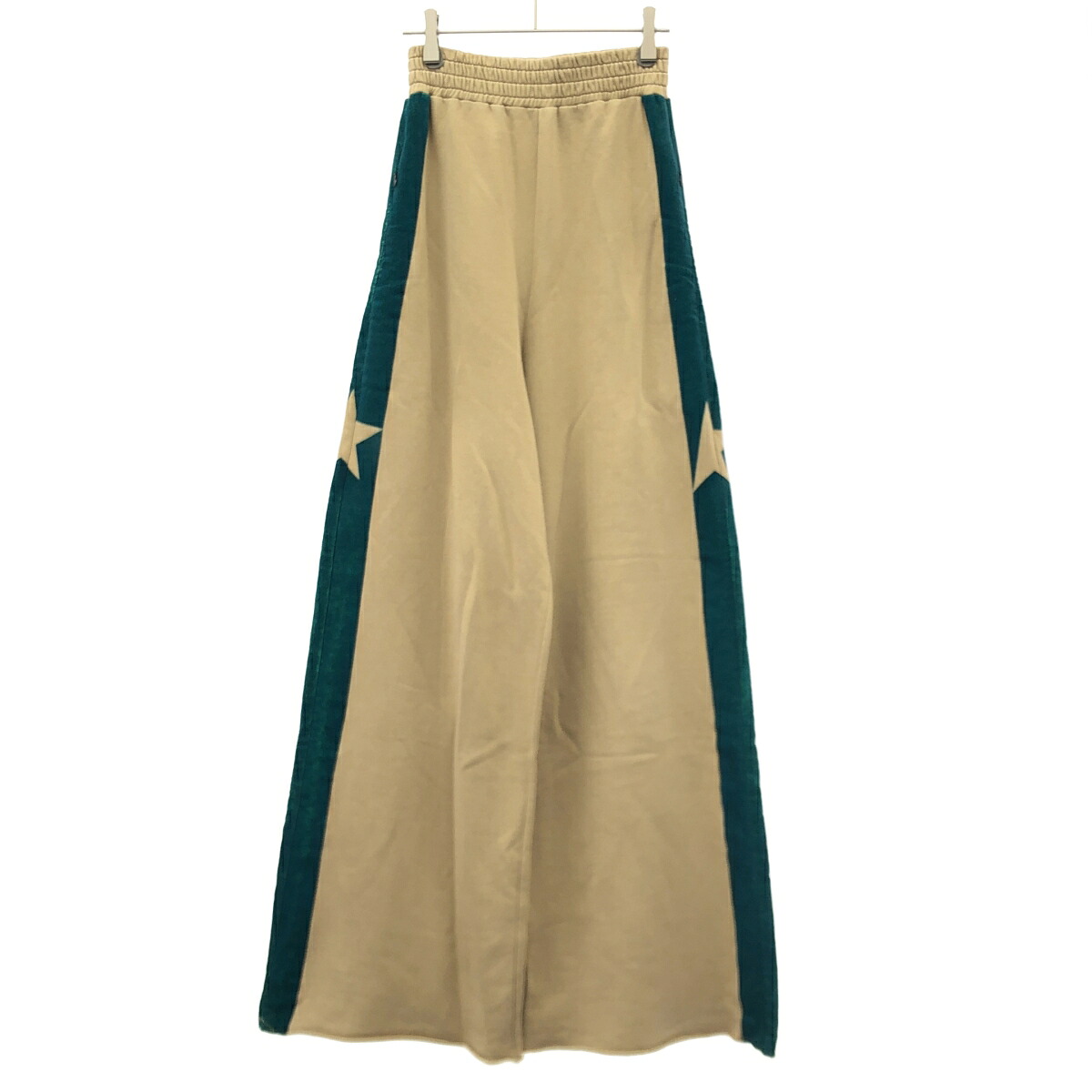 GOLDEN GOOSE ゴールデン グース はやりっ児生産ライン ワイドスウェットパンツ G31WP018 ベージュ XXS 【中古】 IT7HFS2T5O4T