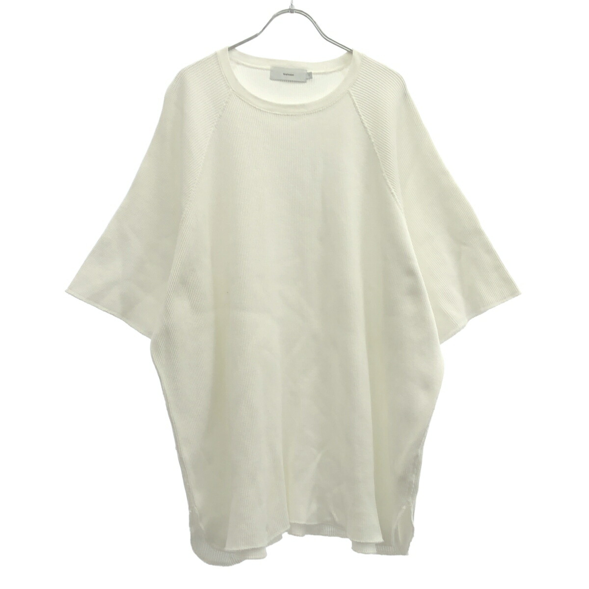 Graphpaper グラフ記録調査報告 20SS Waffle S/S Tee ワッフルショートスリーブティーシャツ GM201-70134B 白いこと F 【中古】 ITFWWBQS0os0 メンズファッション-トップス-Tシャツ・カットソー