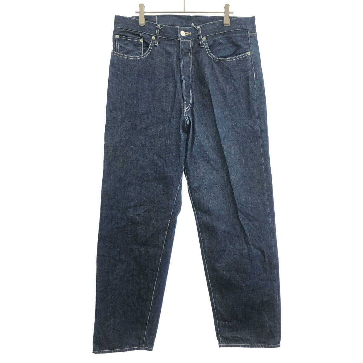 Graphpaper グラフ記録調査報告 22SS Selvage Denim Five Pocket Tapered Pants セルビッチデニムファイブポケットテーパードパンツ GM221-40032B インディゴブルー 3 【中古】 ITLEXERWVXTW