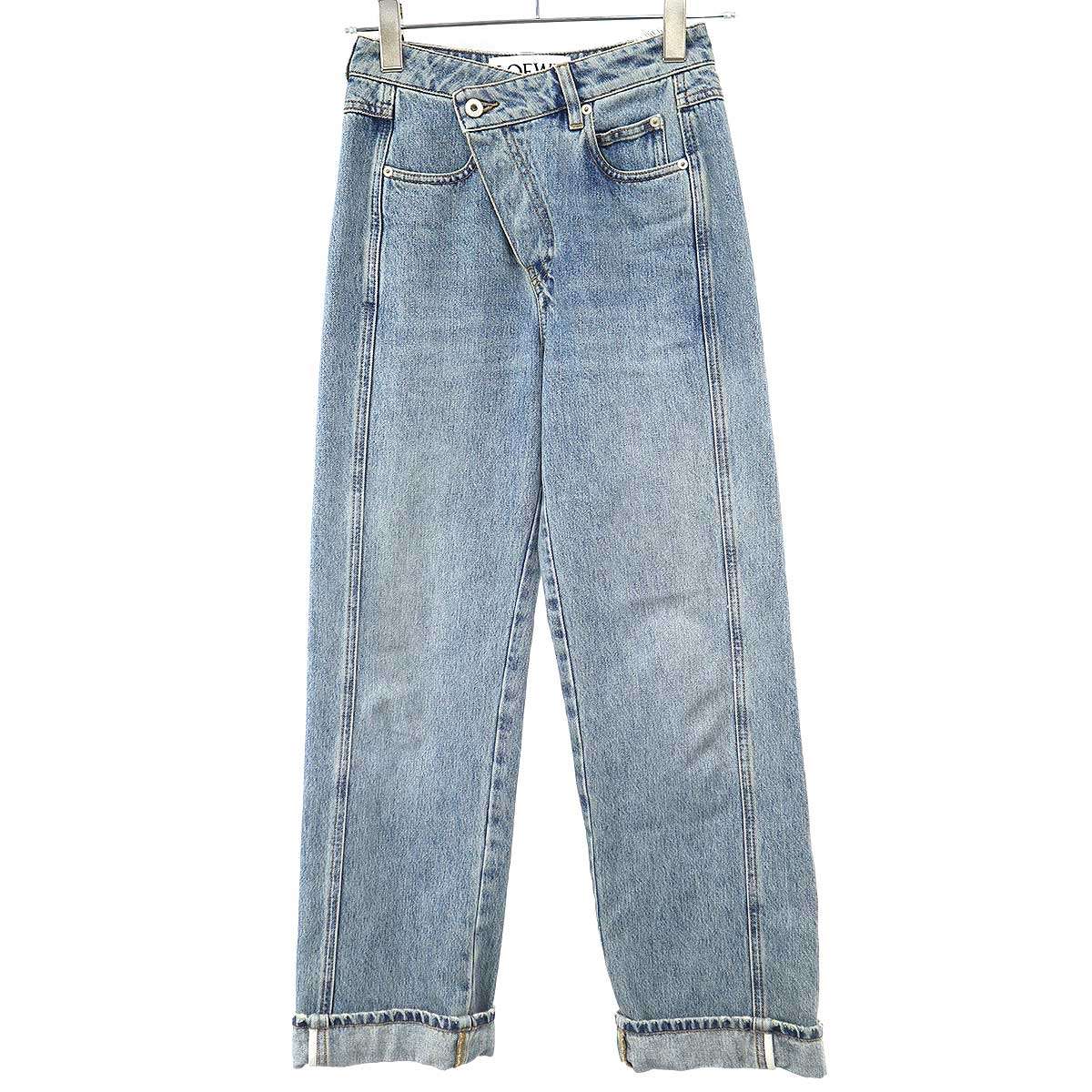 LOEWE ロエベ ロールアップデニムパンツ S359Y11XC4 インディゴ 32 【中古】 IT3JG97AV0KU