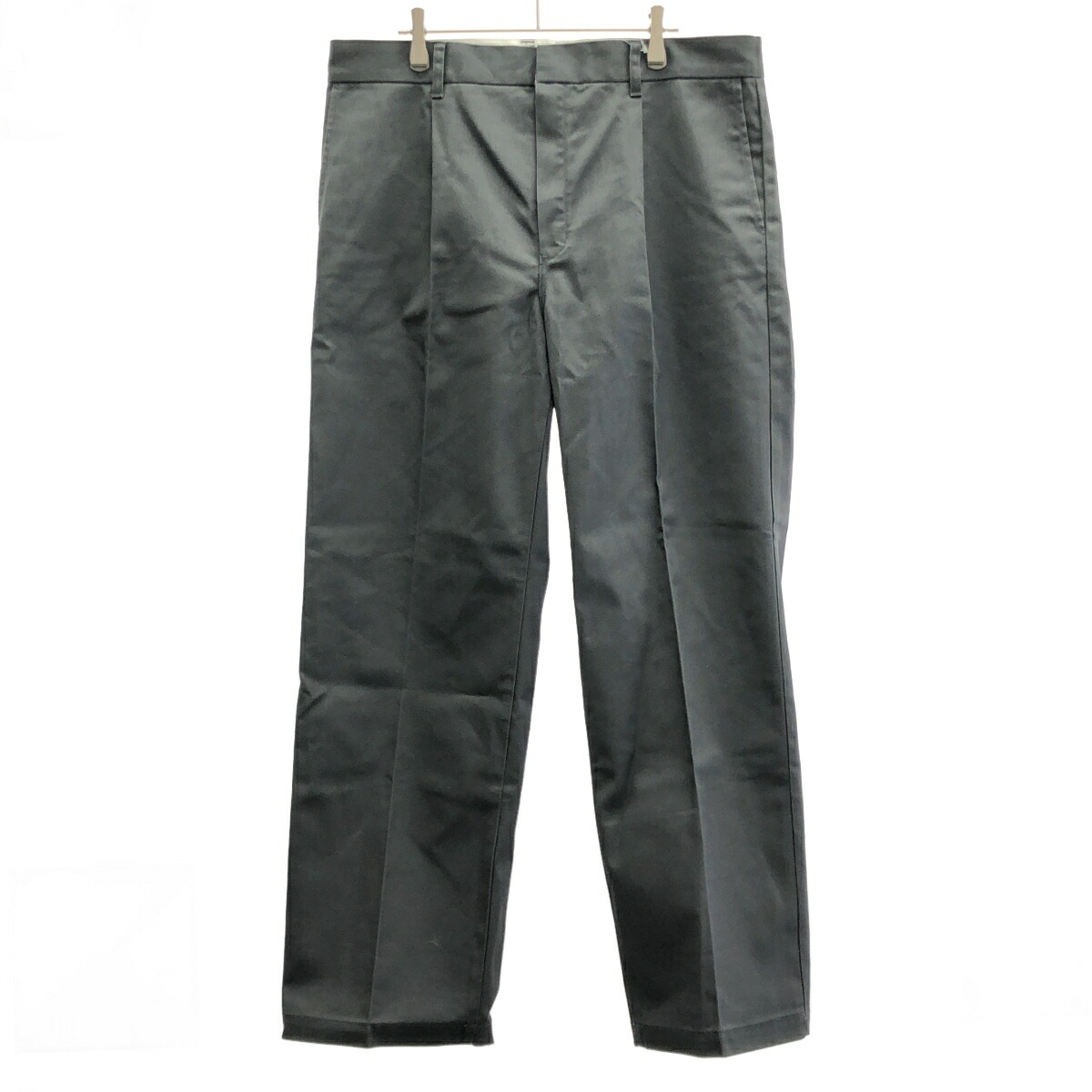 WACKO MARIA×Dickies  ワコマリア ディッキーズ 24AW PLEATED TROUSERS 細工物ズボン下 24FW-WMP-DC01 薄墨色 XL 【中古】 ITGIU3IXLHN4