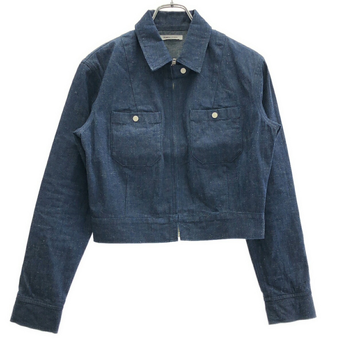 FUMIKA UCHIDA フミカウチダ NEPPED DENIM ZIPUP BLOUSON ネップデニムジップアップブルゾン FU-V-OT001 インディゴブルー 36 【中古】 ITDQP4RSWNY8