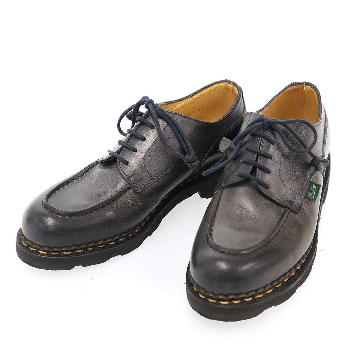 paraboot パラブーツ BEAMS BOY別注 CHAMBORD もの言う花ゲーム盤 シューズ 43259 黒いこと 4 【中古】 ITYFCKTSRHDM