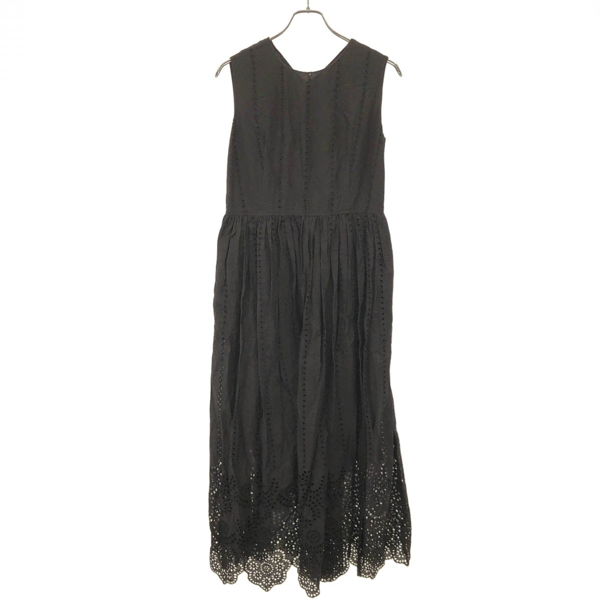 ne Quittez pas ヌキテパ VOIL HELMA DRESS ボイルヘムマーワンピース 010591768 ブラック 【中古】 IT9YRNW0GPHU