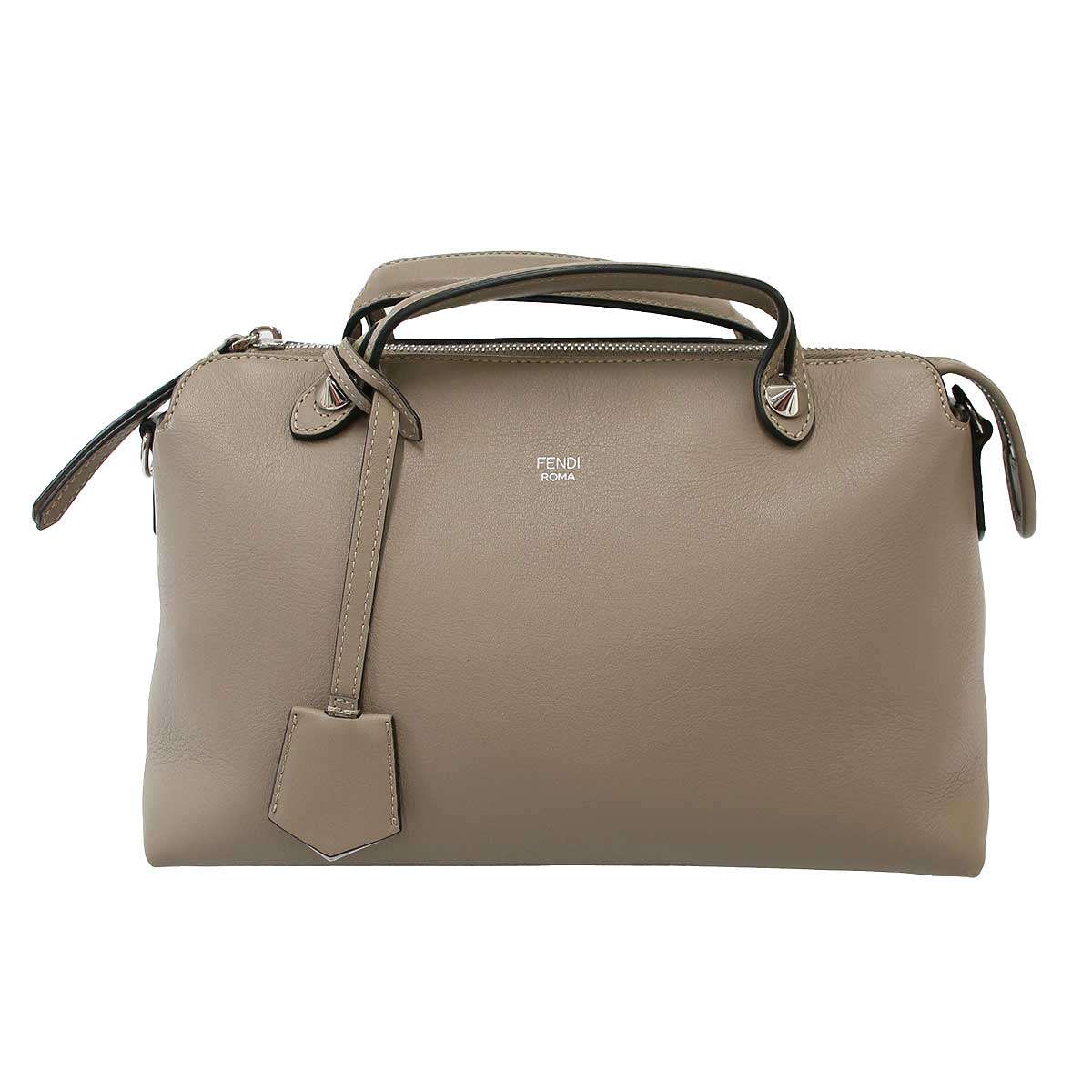 FENDI フェンディ バイザウェイ 並み並み  2WAY なめし革ハンドバック 8BL146 1D5 グレージュ系  【中古】 ITHN8UFBPE08