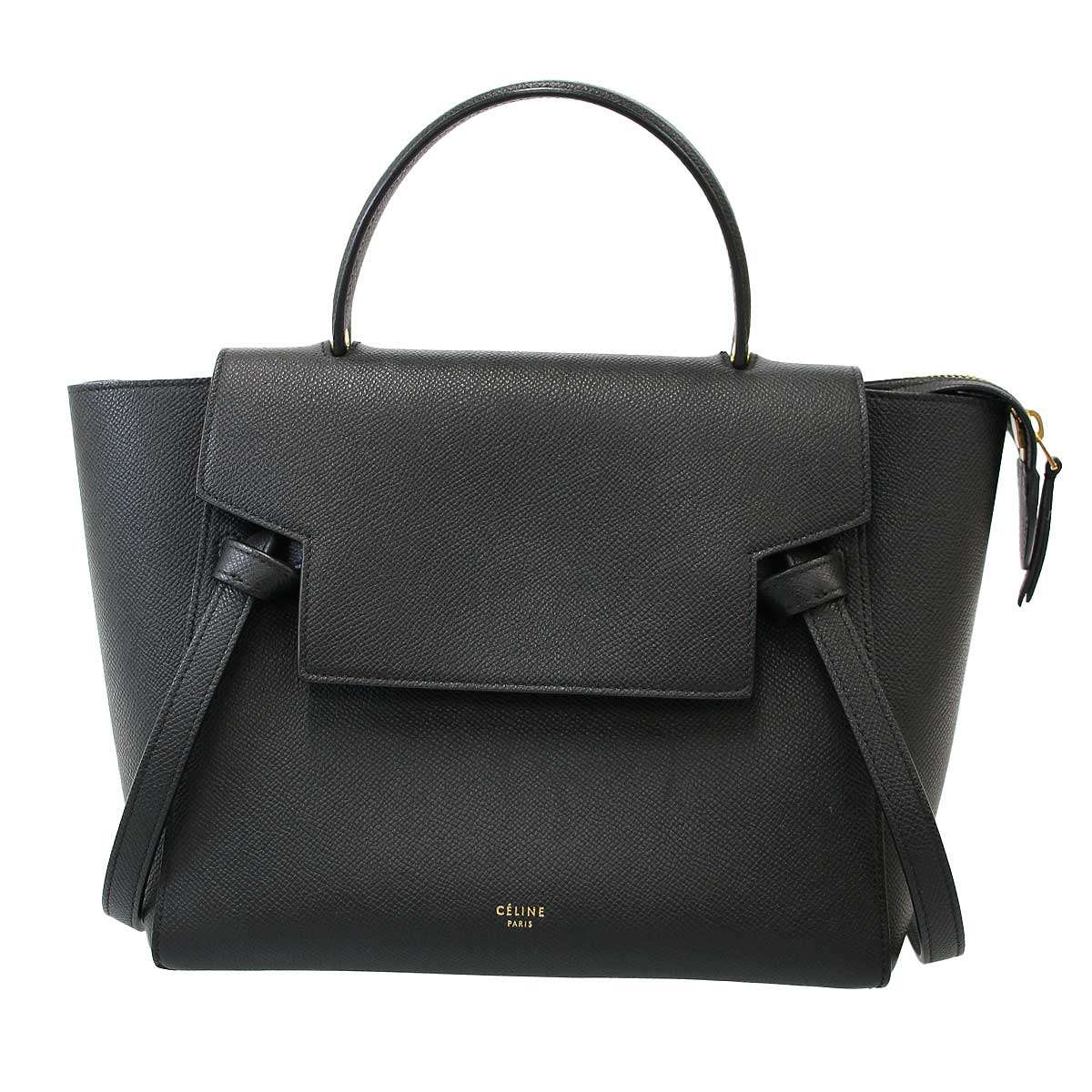 CELINE セリーヌ Micro Belt Bag 三尺帯御徒面子 マイクロ  黒いこと  【中古】 ITBJDGQ40RID