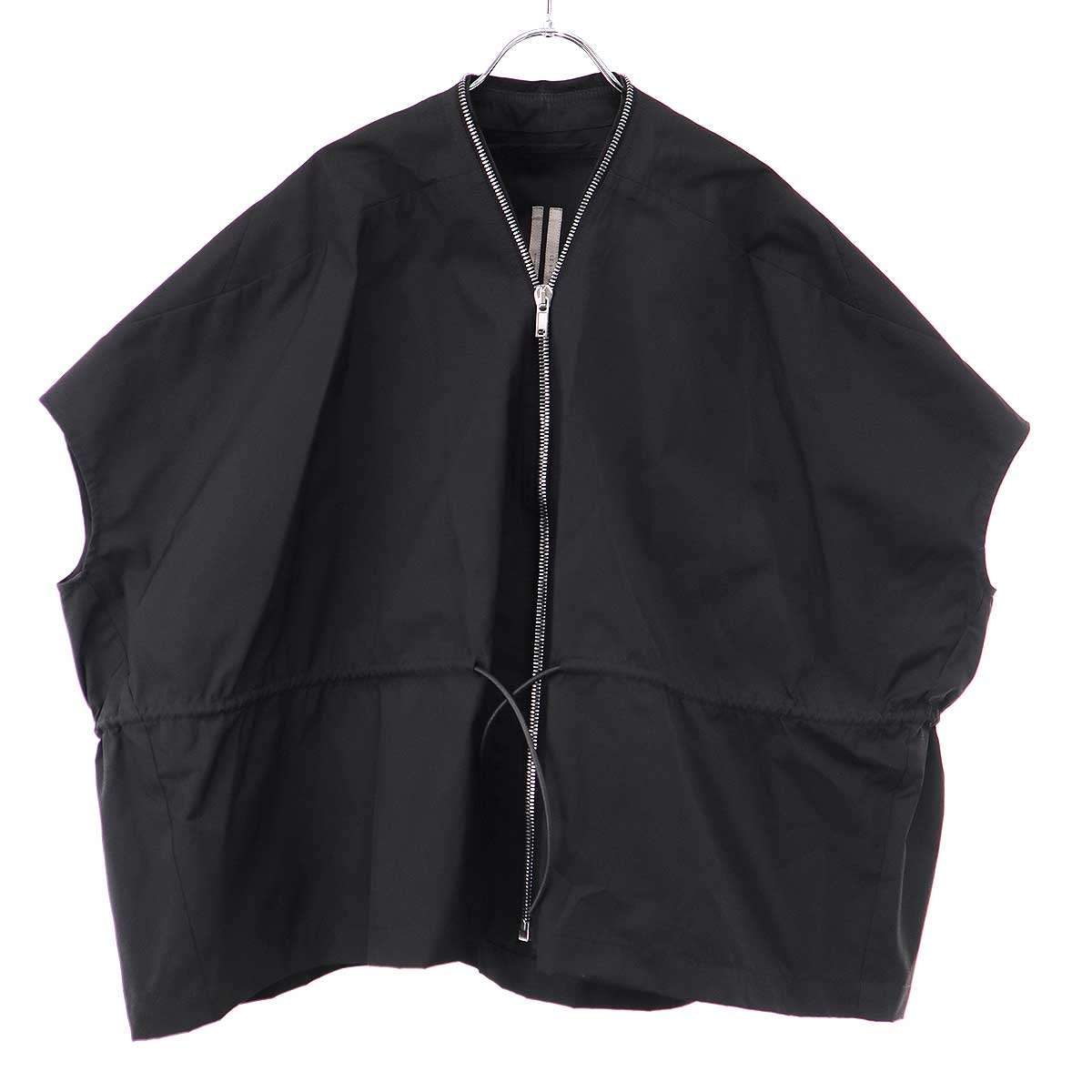 Rick Owens リックオウエンス 23SS ノースリーブワイドジップアップトップス RP01C5715-TF 黒いこと UNI 【中古】 ITRIKRCIEBAC