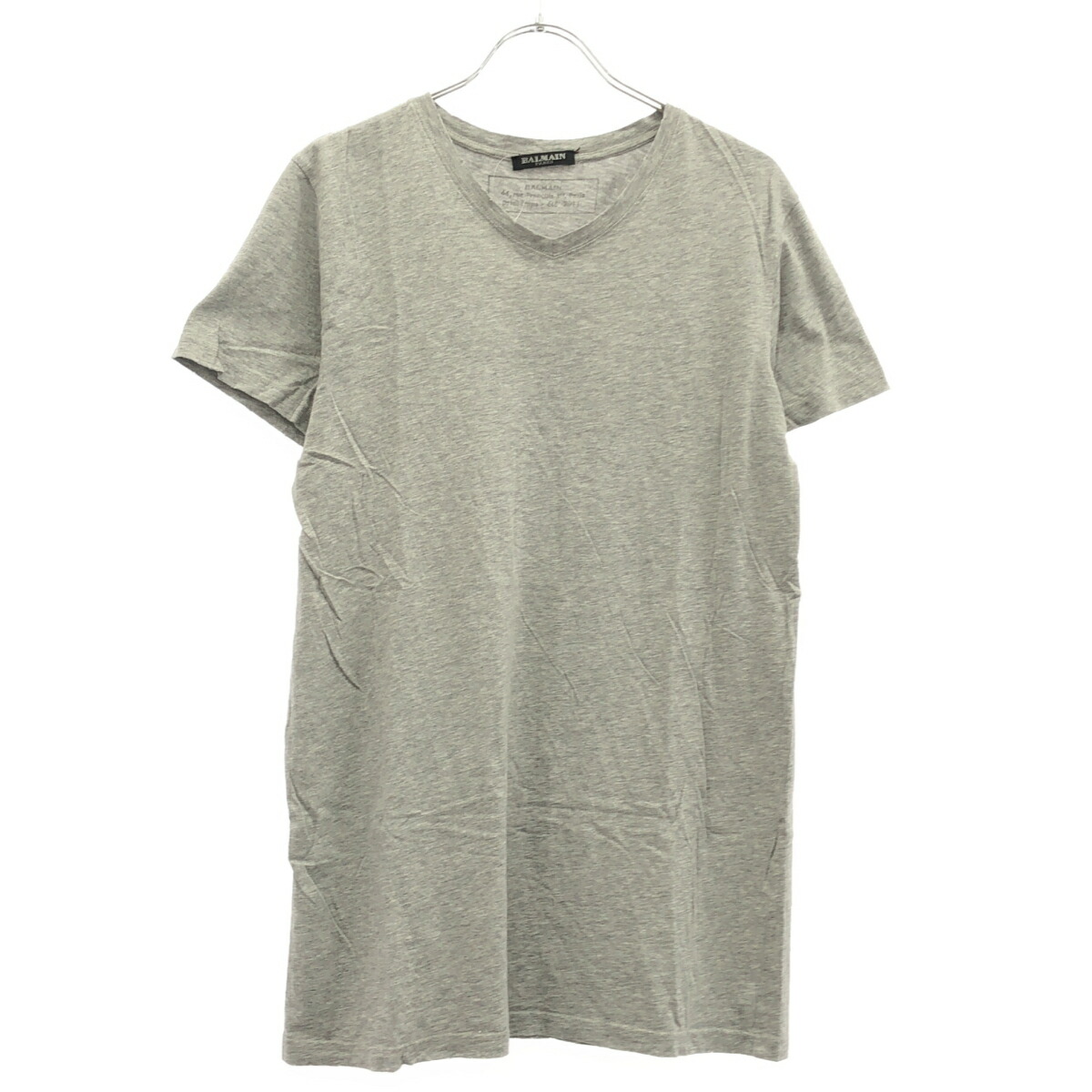 BALMAIN HOMME バルマン オム 11SS 不都合製作V素っ首プルオーバー  薄墨色 XS 【中古】 ITMT4SH0ZHOC