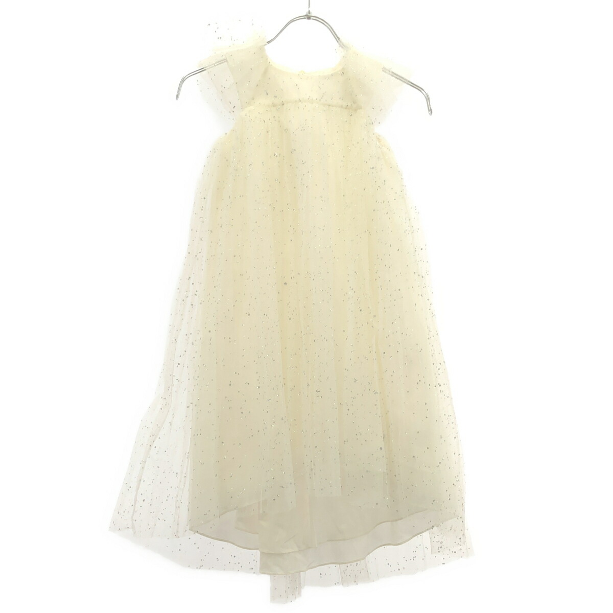 Christian Dior ディオール キッズ チュールドレスワンピース 1WBH11DRSB 白いこと 6 【中古】 ITHHATANH7AW