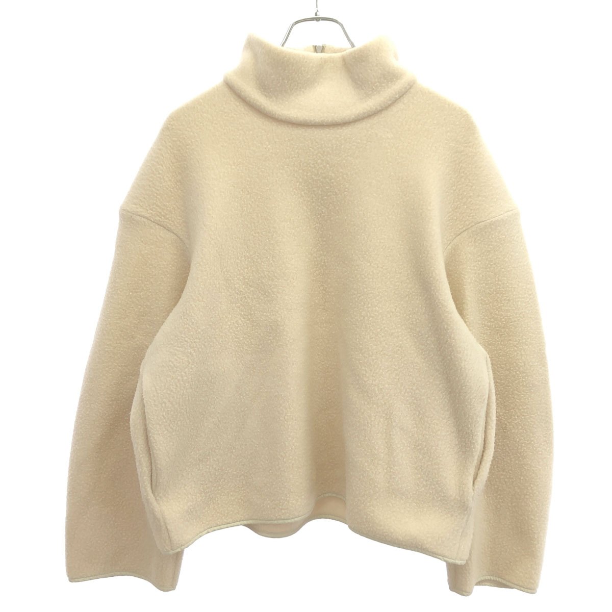 JIL SANDER ジルサンダー 20AW ハイネック プルオーバーフリース JPPR70750 象牙色 S 【中古】 ITSWPL0NHJK2