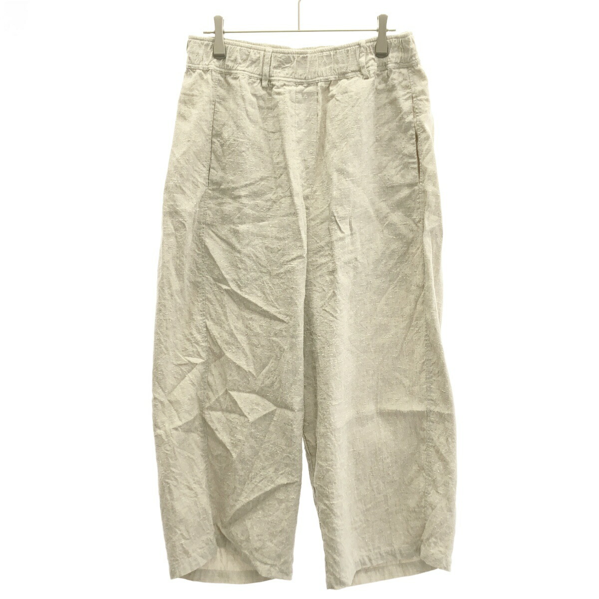KristenseN DU NORD クリステンセンドゥノルド 23SS D101 シルクリネンパンツ  ベージュ 2 【中古】 ITUV39PGWM6O