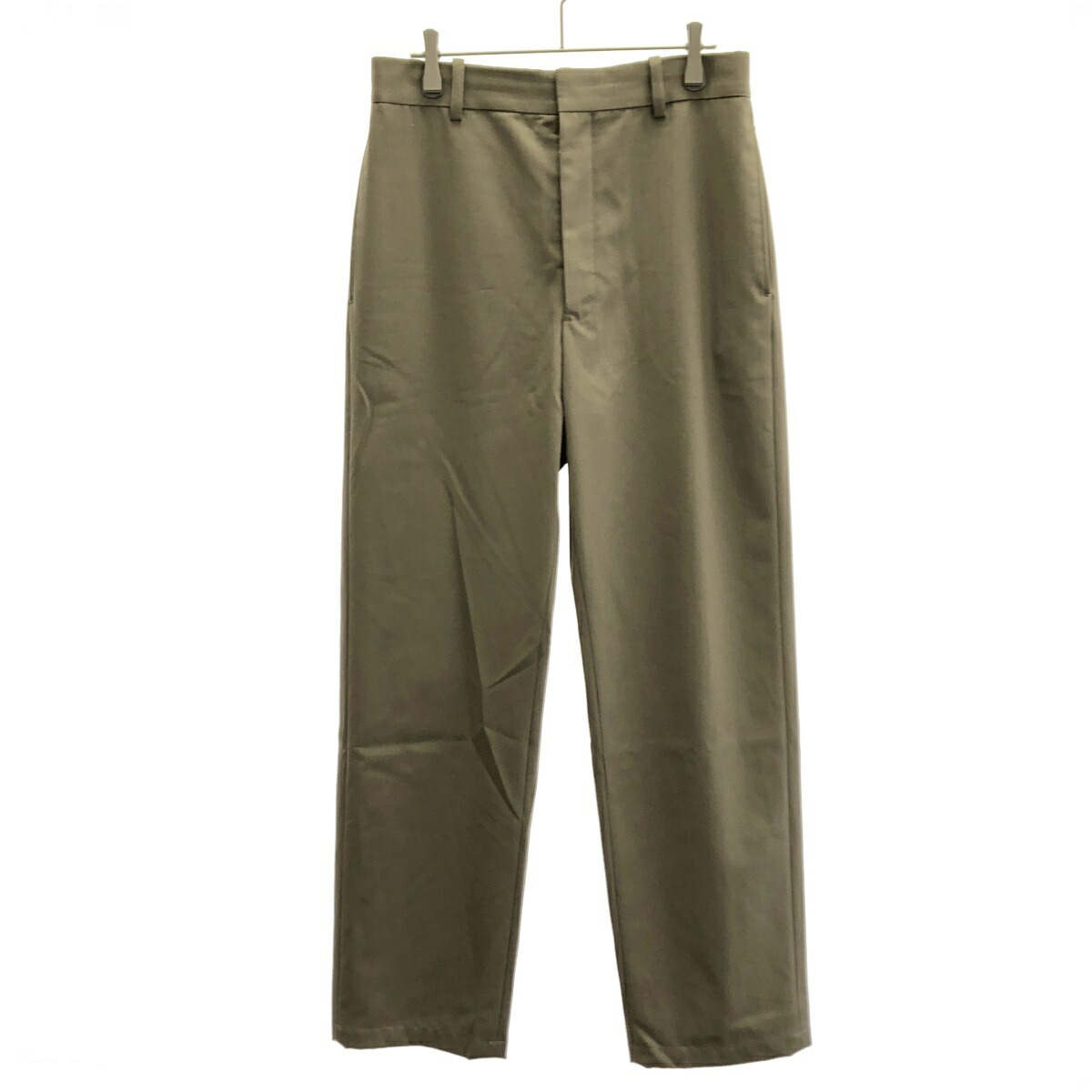 LOEWE ロエベ レギュラー相応う テーラードトラウザーパンツ S540Y04XIF カーキベージュ系 36 【中古】 IT9A8YQF0244