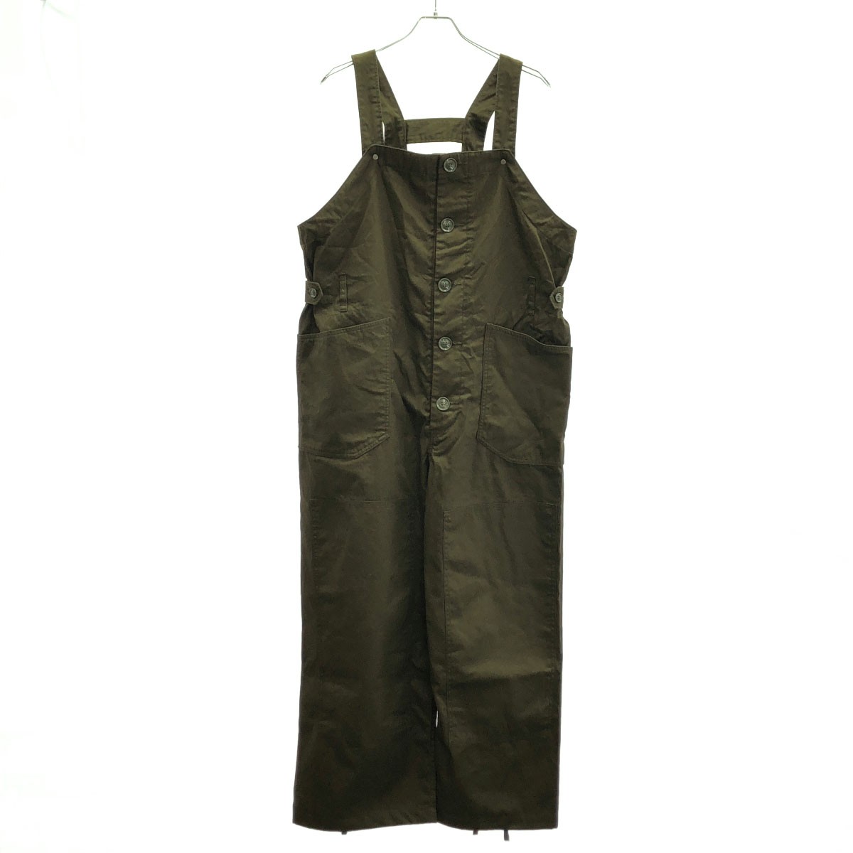 Engineered Garments エンジニアドガーメンツ 25AW Overalls インチ Dark Olive Cotton Ventile Twill 大層らしい櫂 F25-F09-TD01 カーキ S 【中古】 IT7PSE1XN6KK