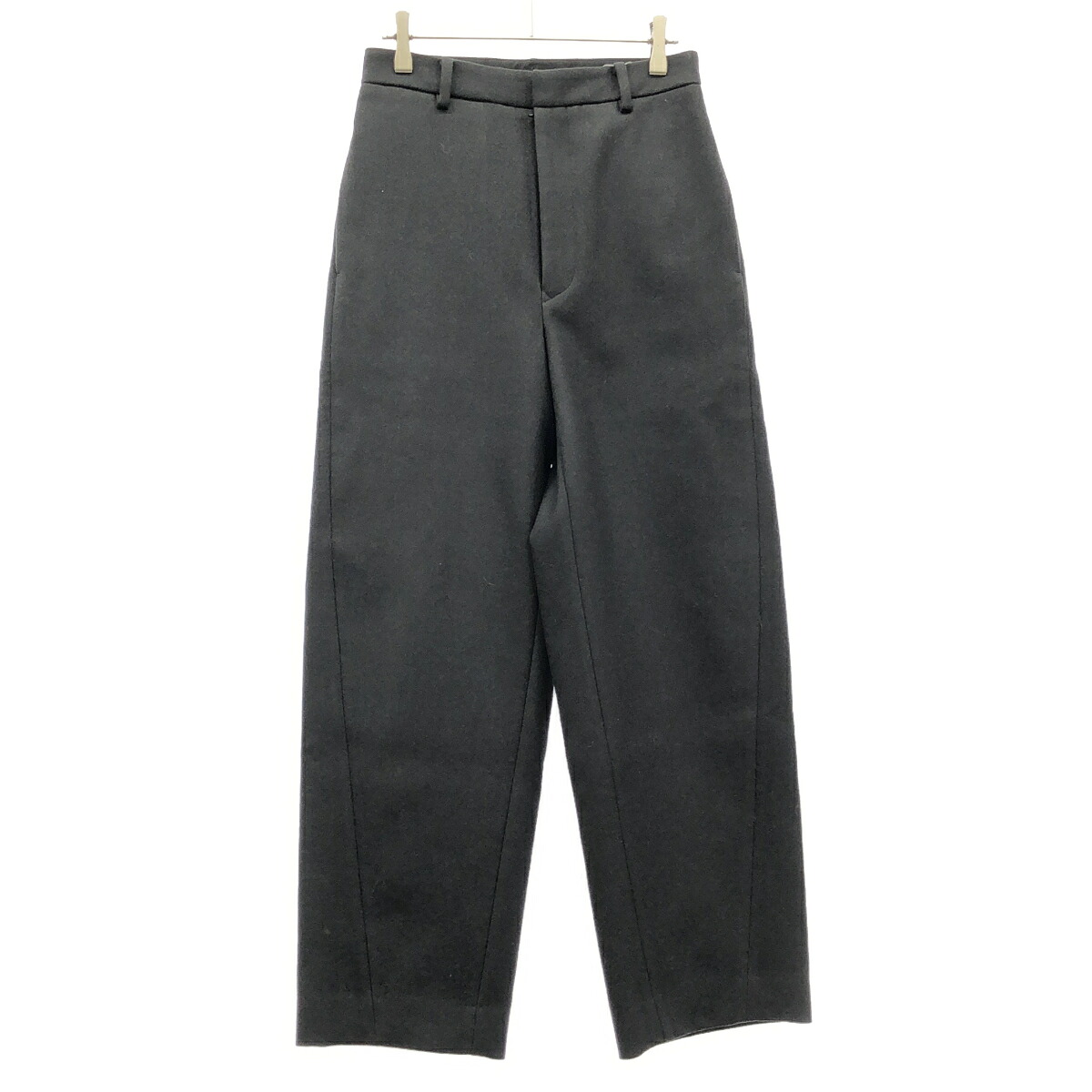 AURALEE オーラリー 24AW LIGHT MELTON SLACKS メルトンスラックスパンツ A24AP05LM ブラック 0 【中古】 ITWLUDHE2DZ8|MODESCAPE 店