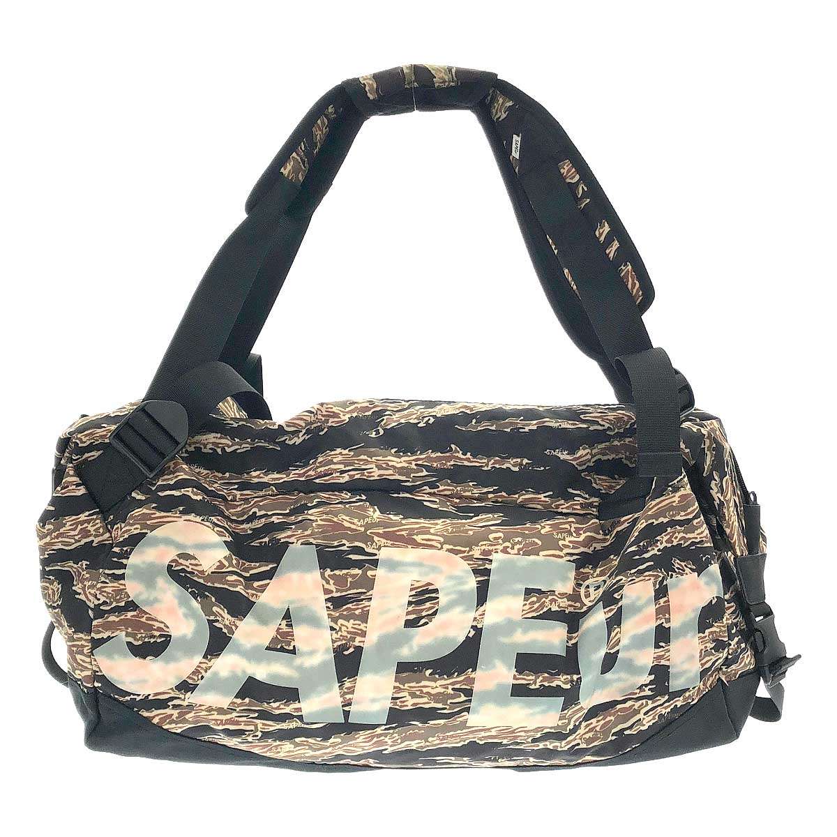 SAPEur サプール UTILITY TYPE-5 BAG タイガーカモボストンバッグ カーキ系 - 【中古】 IT6XI898KVMV|MODESCAPE 店