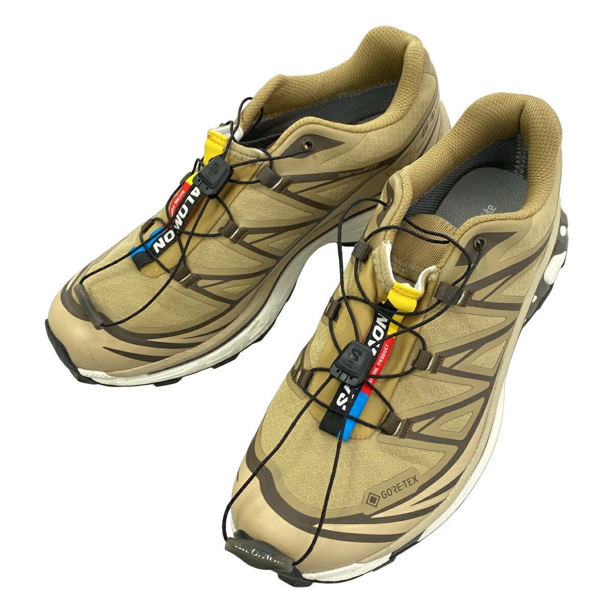 SALOMON サロモン XT-6 Gore-Tex KELP/DARK EARTH/SAFARI スニーカー 159817 479750 ベージュ 24.5糎 【中古】 ITJ5XXWRBQEC
