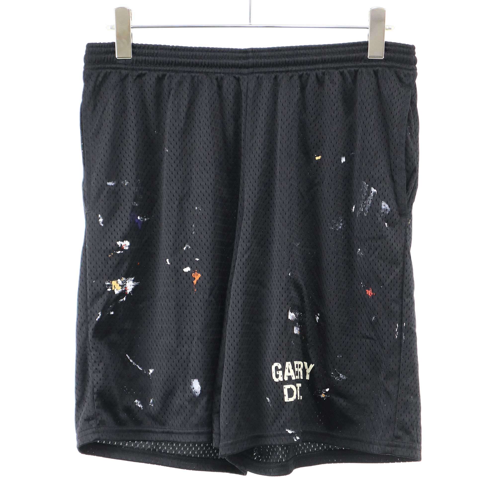 GALLERY DEPT. ギャラリーデプト ロゴプリント メッシュショーツ  ブラック L 【中古】 ITJREAP1VWAG