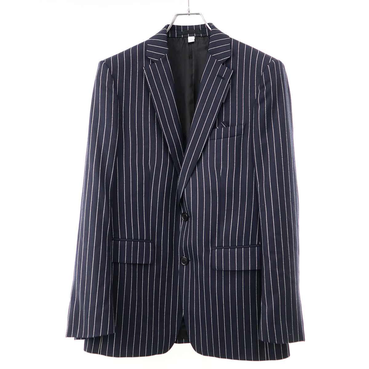 BURBERRY バーバリー 2Bテーラードジャケット\u0026スラックスズボン下 セットアップ背広 4549055/4549056 米国海軍 50 【中古】 ITR292D12SA2