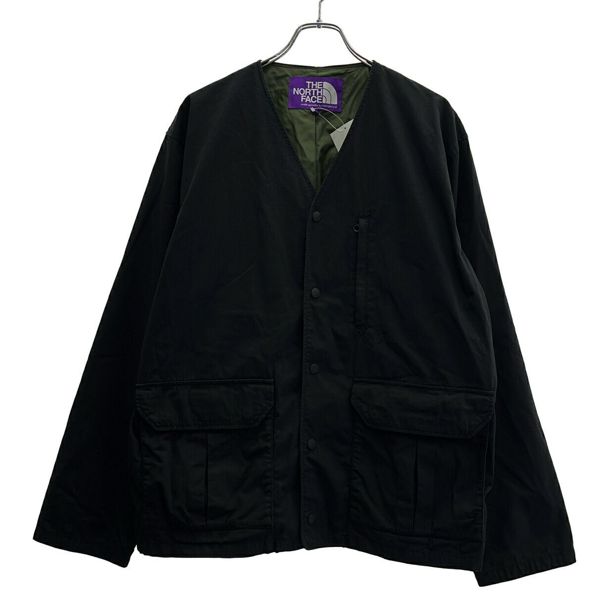 THE NORTH FACE PURPLE LABEL ザ 北の方人間の顔 パープルレーベル RHC Ron Herman別注 PURPLE LABEL Ripstop Field Cardigan NP2116N 黒いこと XL 【中古】 IT4IO5XH8YX9