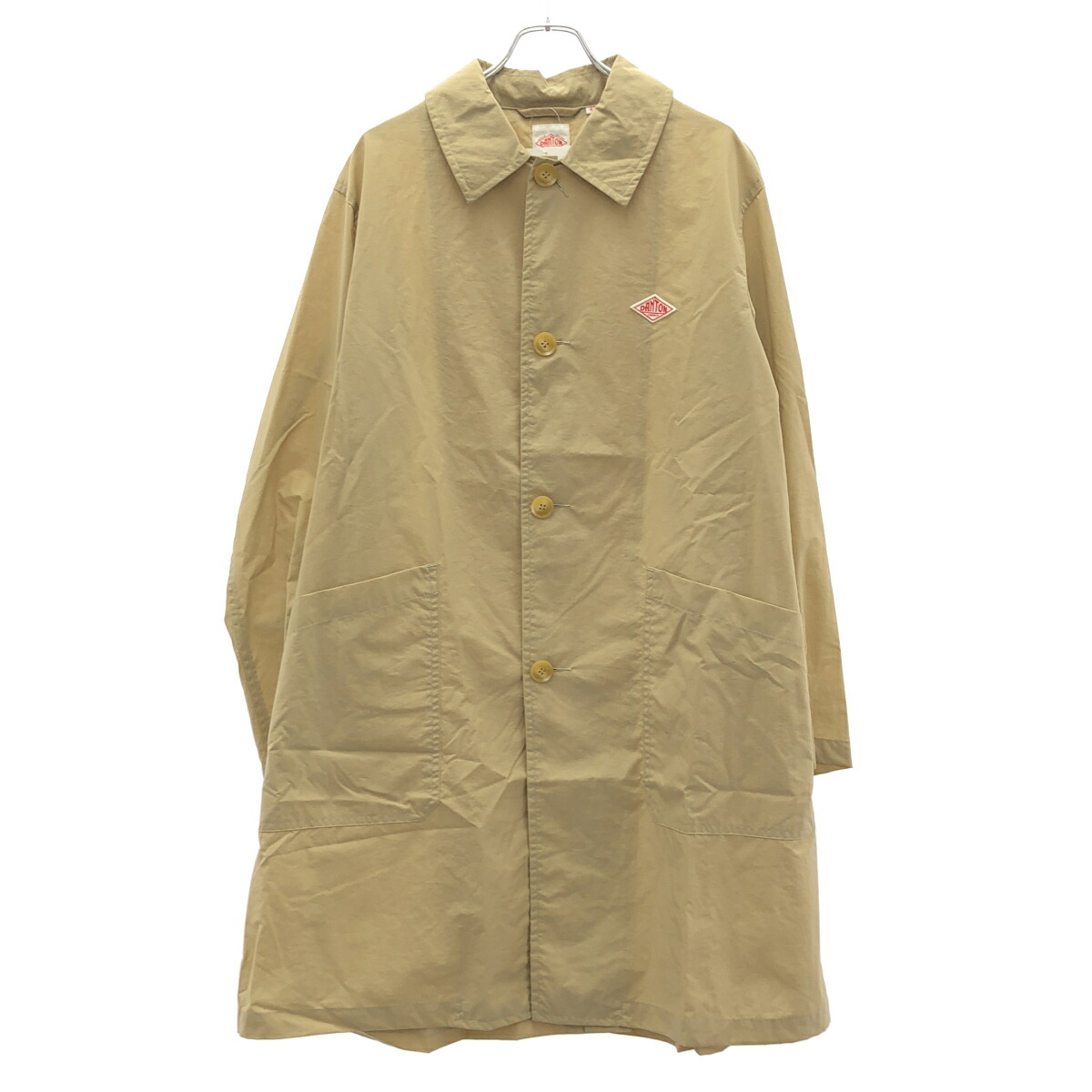 DANTON ダントン ナイロンステンカラーコート 20-S-WS-001 ベージュ 42 【中古】 ITA1LFT691AM メンズファッション-コート・ジャケット