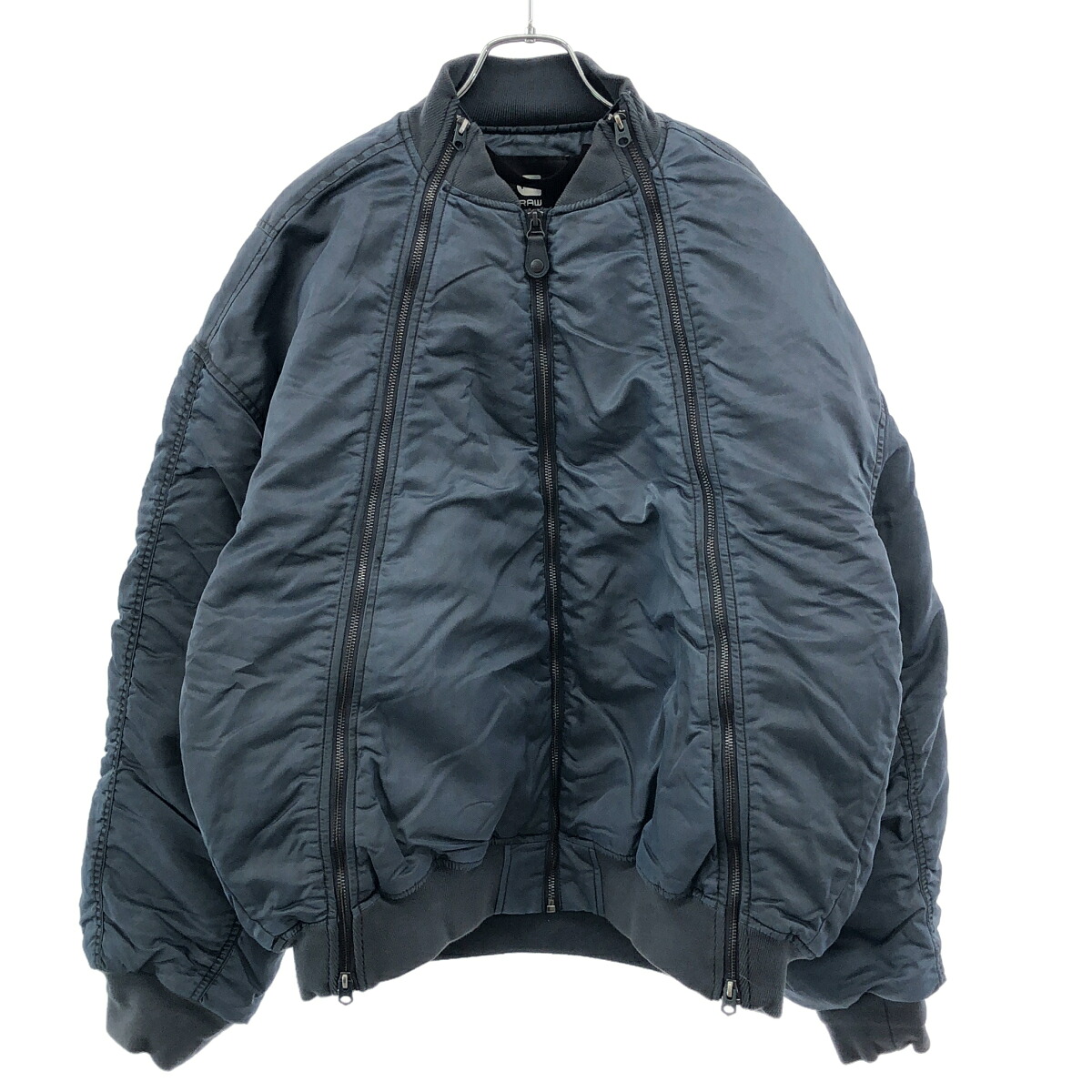 G-STAR RAW ジースター ロゥ Macro Balloon Bomber 軽気球 ボンバージャケット  青色 M 【中古】 ITMCENWOCHPE