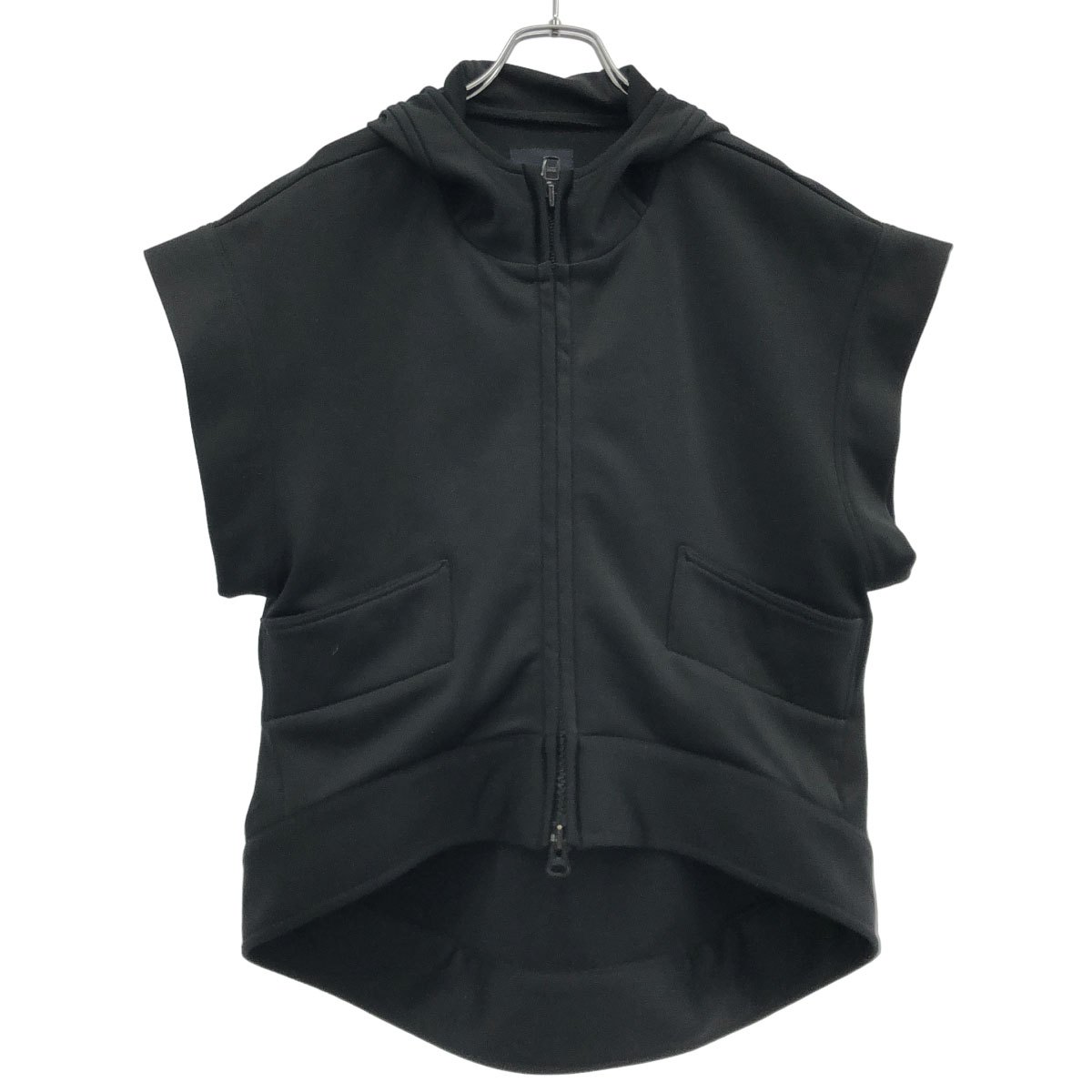 LIMI feu リミフゥ ノースリーブポリエステルパーカー LE-J28-901 ブラック S 【中古】 IT0PXXKQ8KDC｜MODESCAPE 店