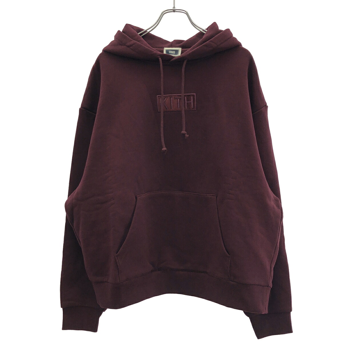 KITH キス 25AW Classic Logo Nelson Hoodie Essence ボックスロゴスウェットプルオーバーパーカー KHM034444-624 バーガンディ L 【中古】 IT0RDESJX4GH｜MODESCAPE 店