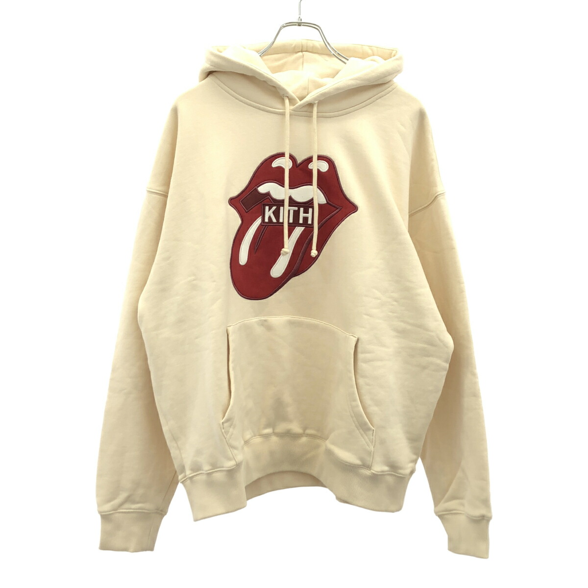 KITH キス 25AW The Rolling Stones Box Logo Nelson ボックスロゴロゴネルソンフーディー KHM033222 アイボリー M 【中古】 ITO74QI2L0VM|MODESCAPE 店